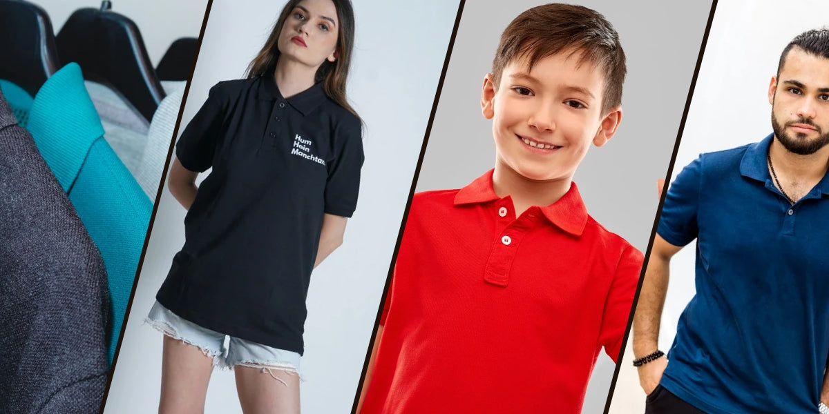 Customizable Polo Shirt Collection for Women, men, teens and kids by PRINTUNG