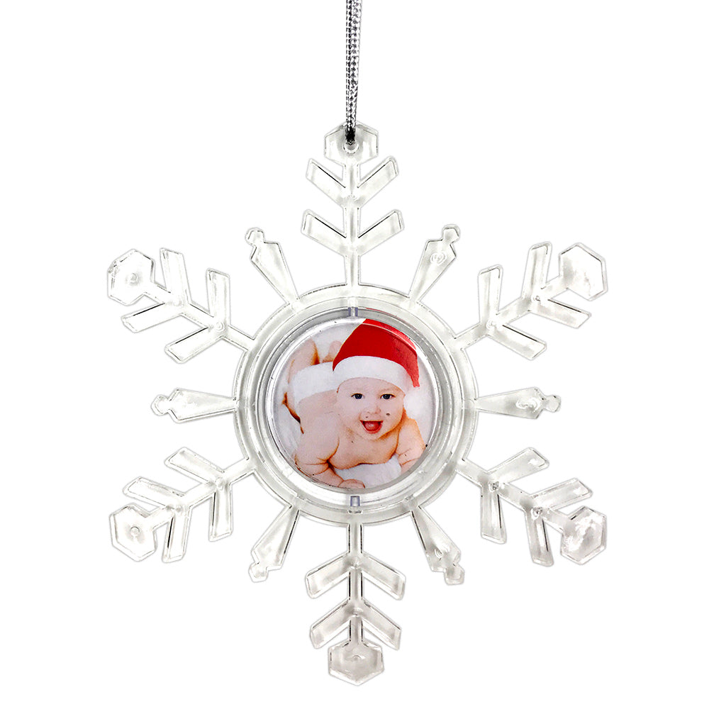 GPSPICG | Snowflake Photo Insert Christmas Globe Ø11.5cm