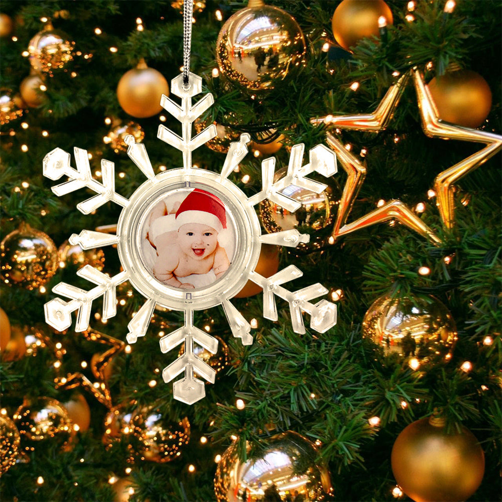 GPSPICG | Snowflake Photo Insert Christmas Globe Ø11.5cm