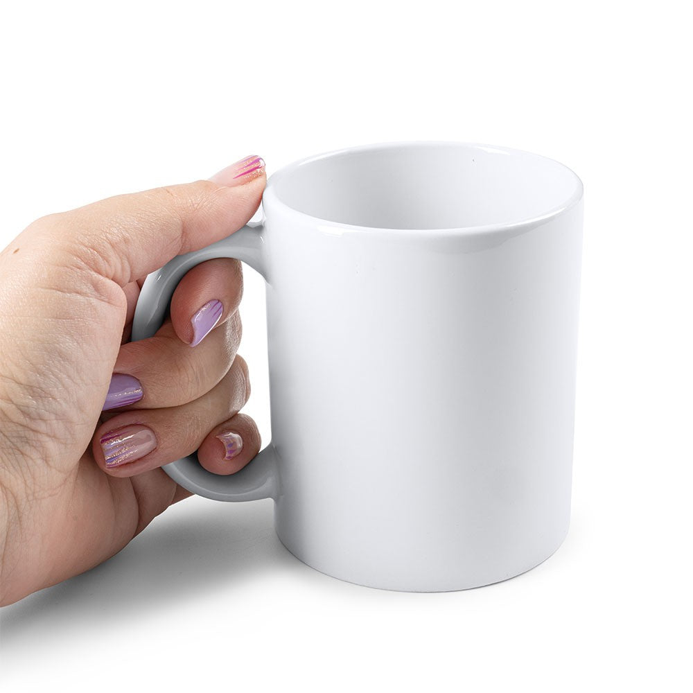 GPPM350 | White Plain Ceramic Mug - 350 ml