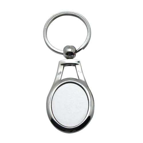 STSK8X3-1 | Sublimatable Keychain - 80x30 mm Gray