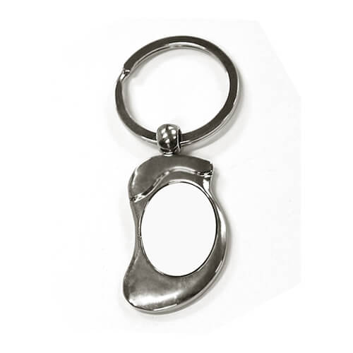STSK7.8X3-1 | Sublimatable Keychain - 78x30 mm Gray