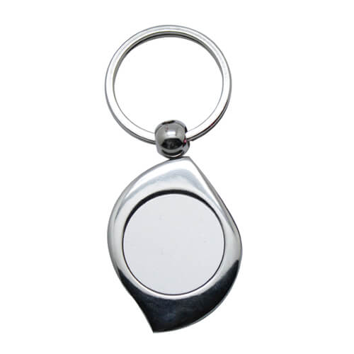 STSK8X3.2-1 | Sublimatable Keychain - 80x32 mm Gray