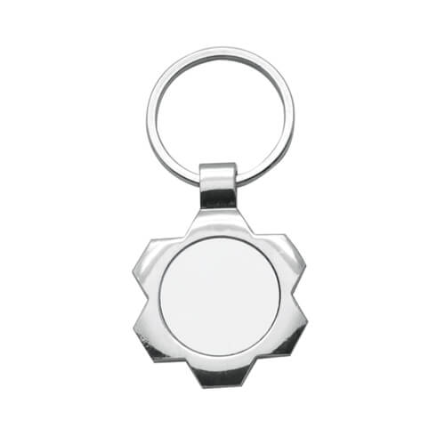 SKC4 | Sublimatable Keychain - 75x35 mm Gray