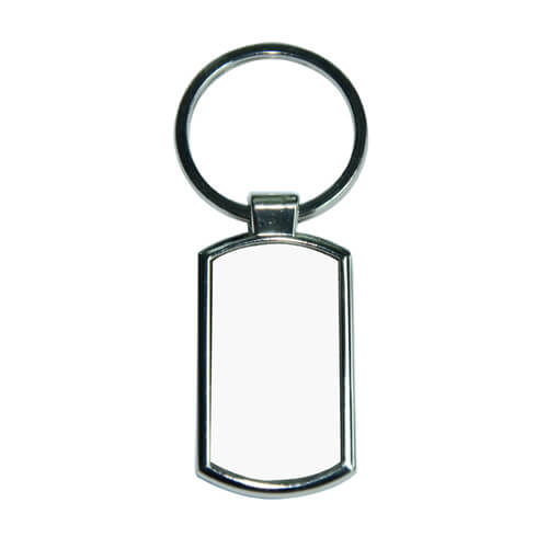 STSK7.5X3-1 | Sublimatable Keychain - 7.5x3 cm Gray