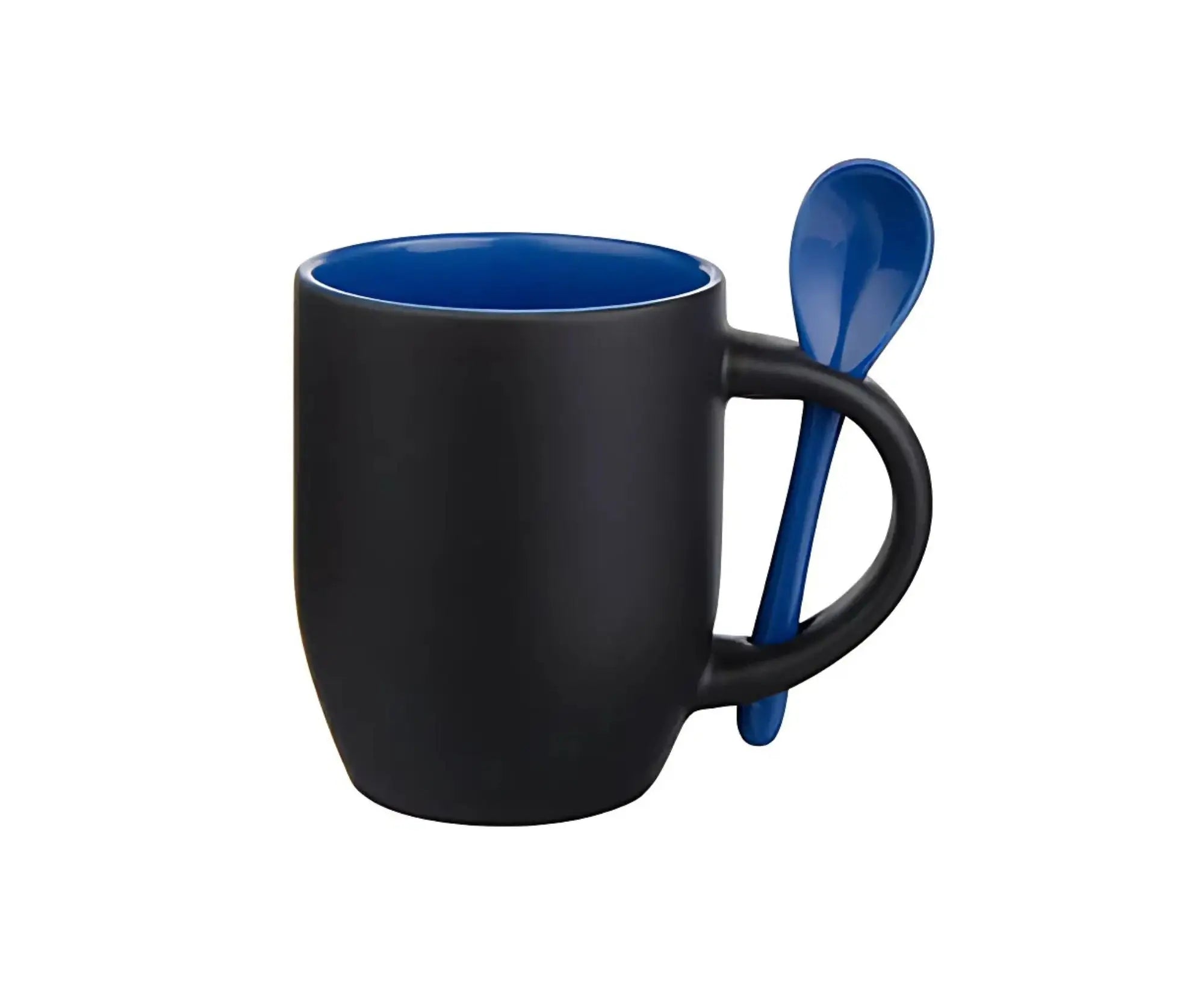 CIS | Color Changing Inner Colored with Spoon Mug - 330 ml Blue