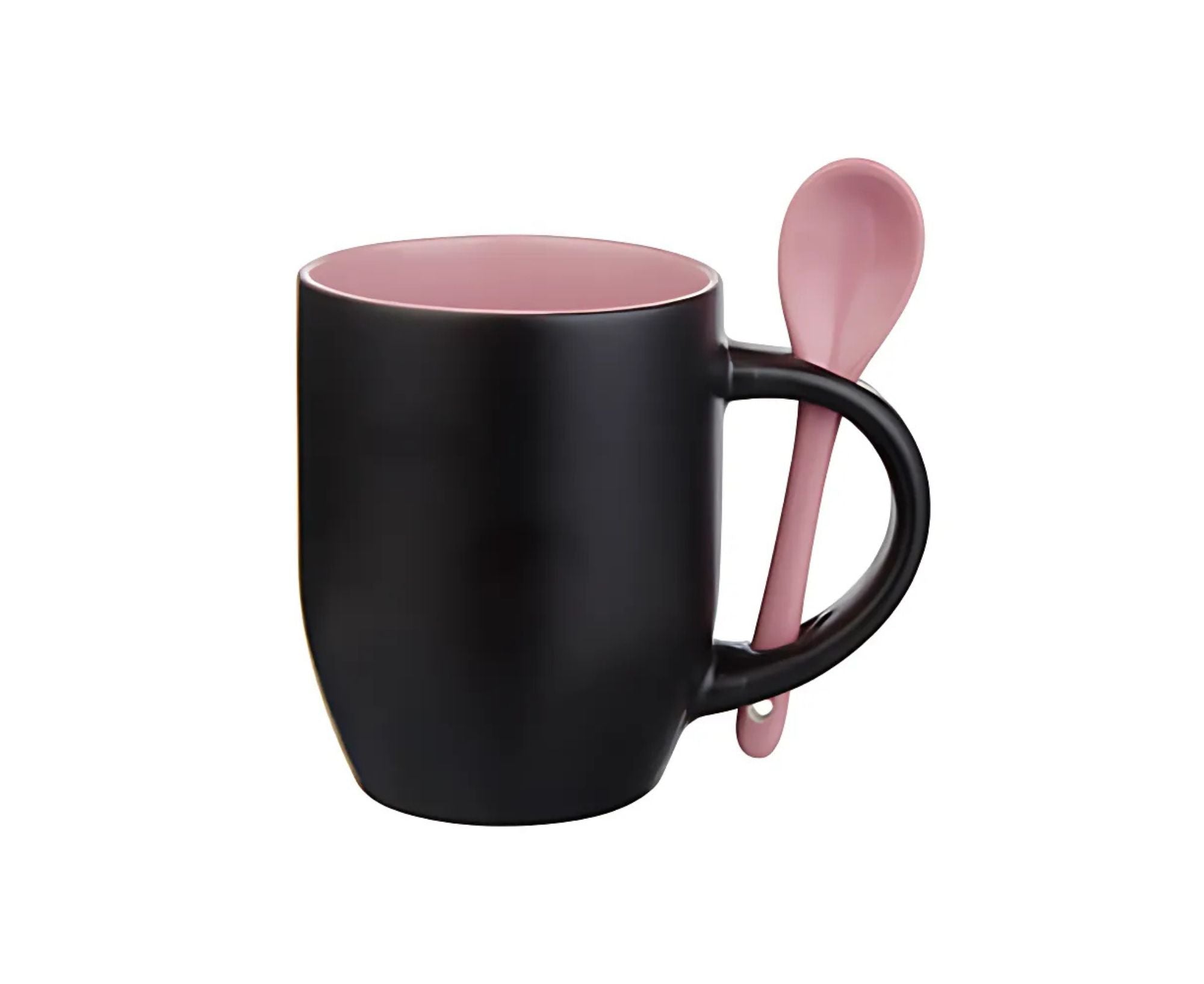 CIS | Color Changing Inner Colored with Spoon Mug - 330 ml Pink