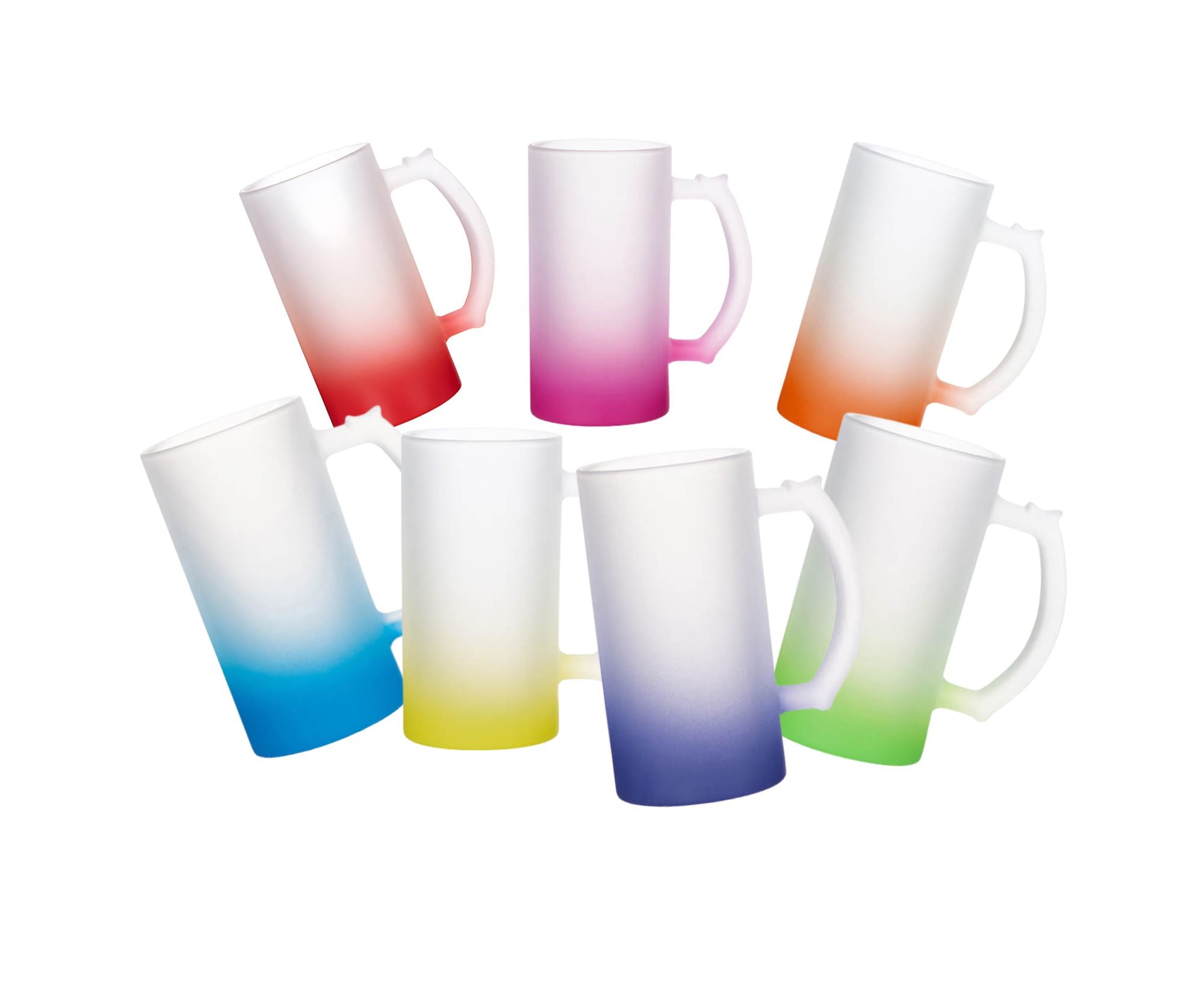 STFGBM470 | Milk Glass Frosted Gradient Beer Mug - 470 ml