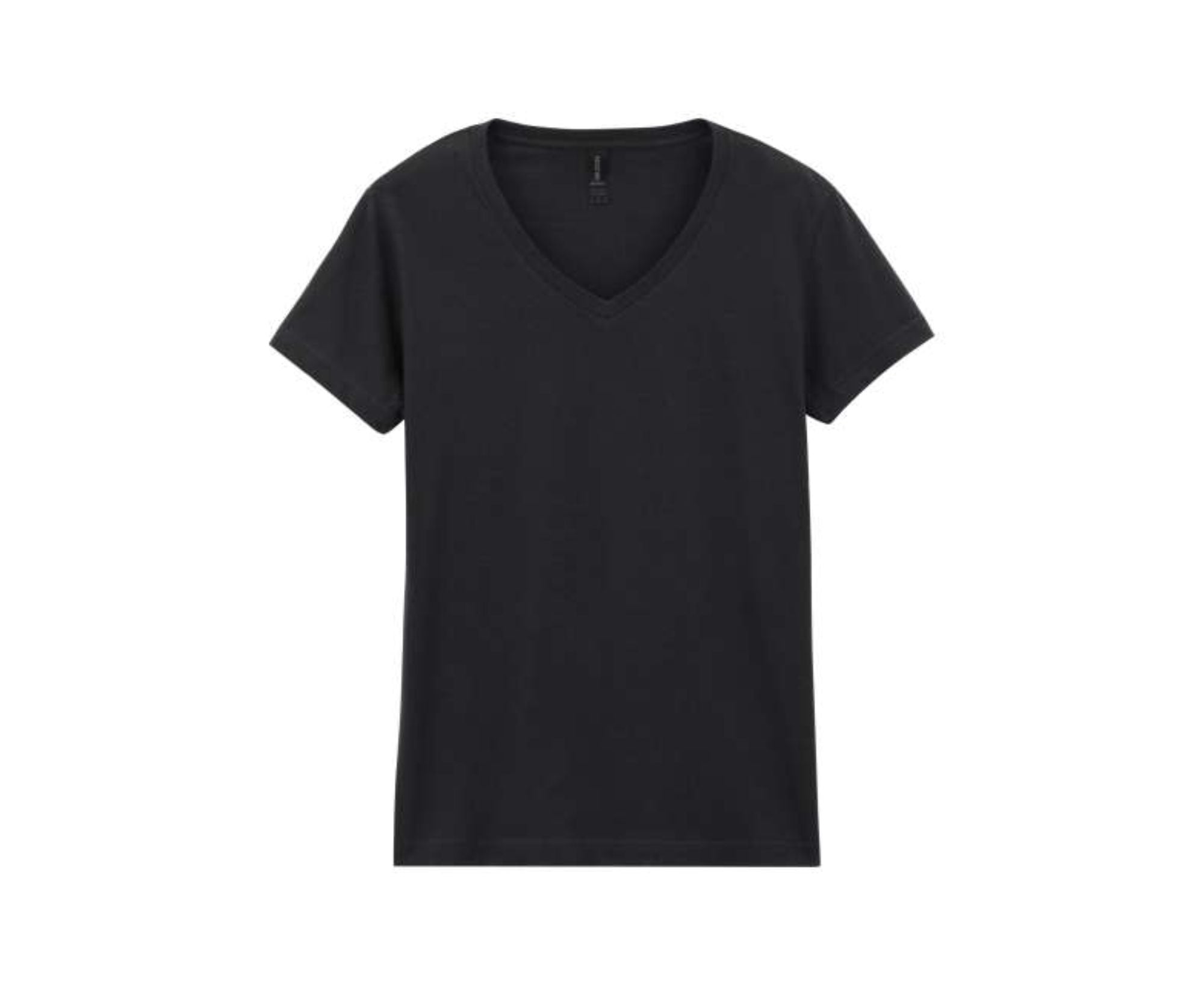 GIL64V00 | Softatyle® Ladies' V-Neck T-Shirt Black