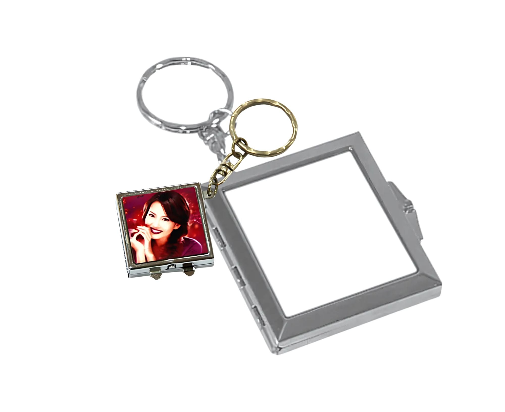 STSGK5X4.5-1 | Square Glass Keychain - 50x45 mm