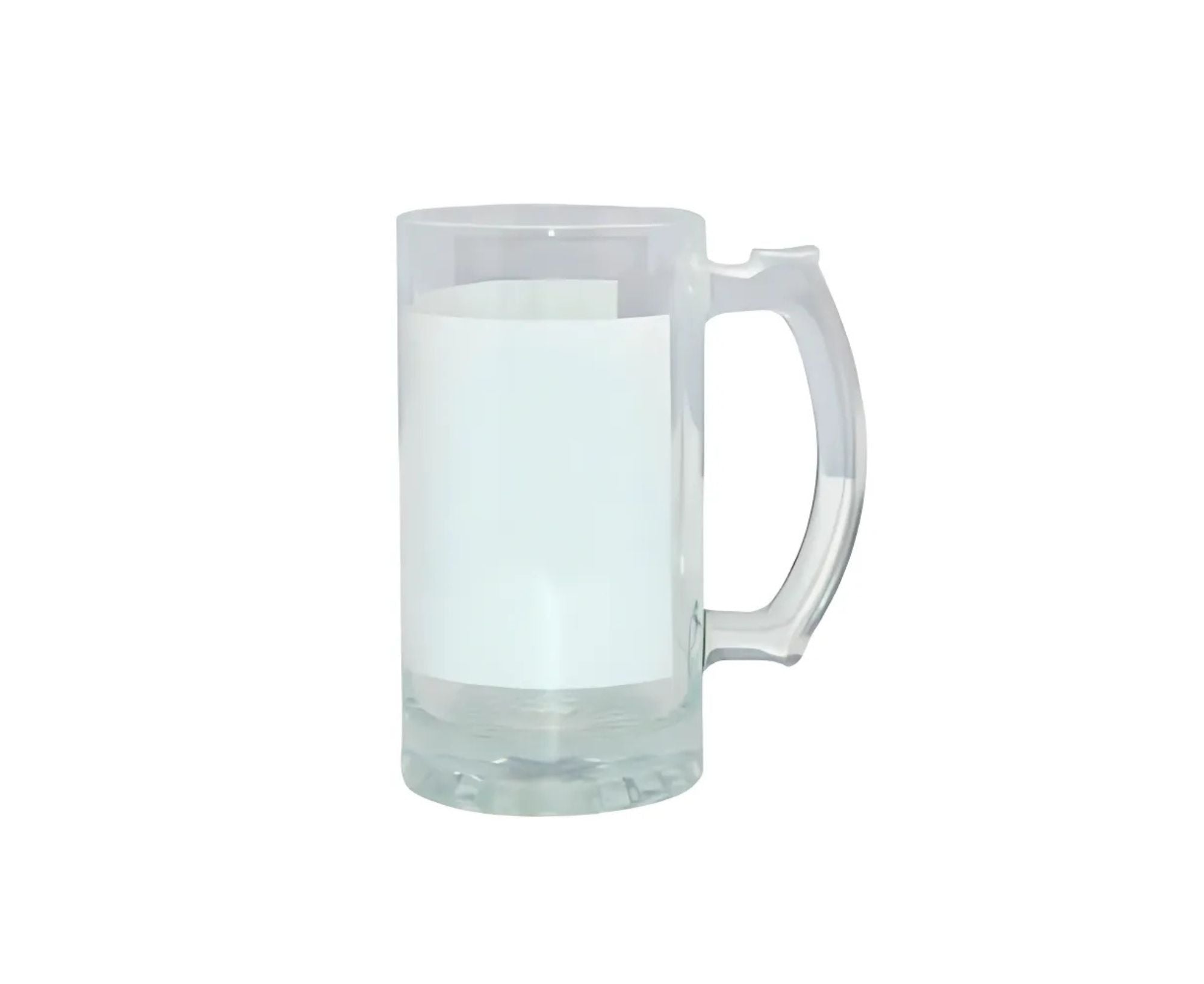 STGSBM500 | Glass Sublimation Beer Mug - 500 ml Clear