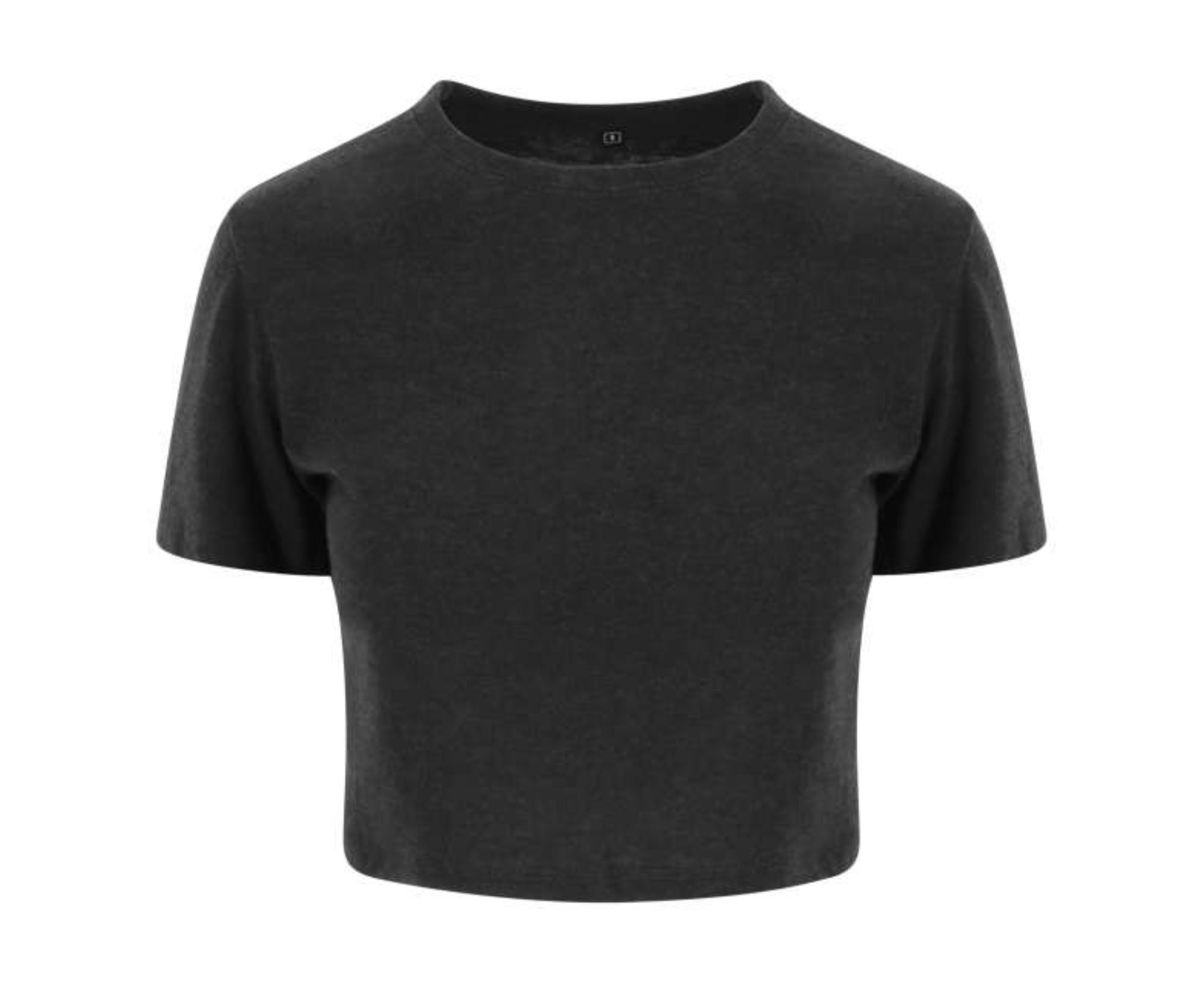 JT006 | Women's Tri-Blend Cropped T-Shirt Heather Black