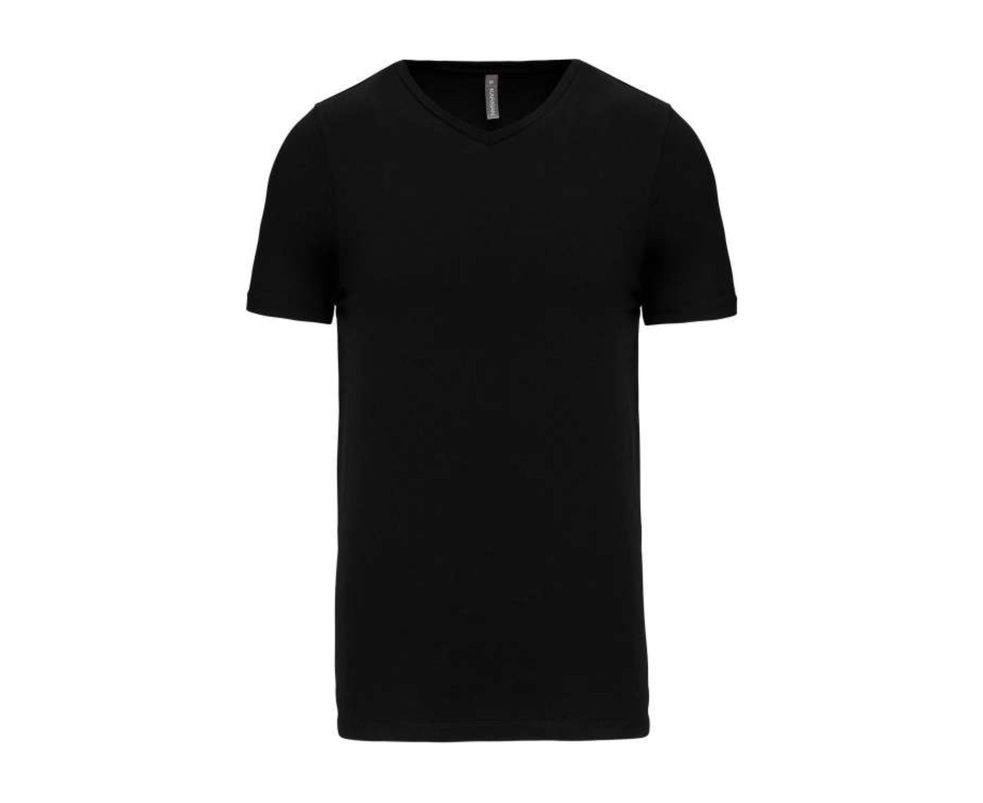 KA3014 | Men's Short-Sleeved V-Neck T-Shirt Black