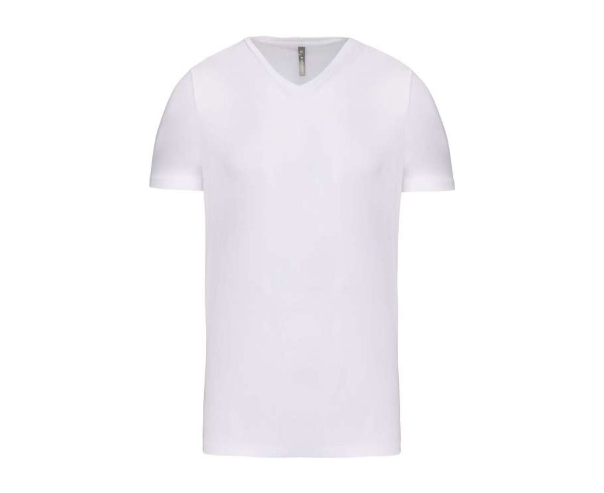 KA3014 | Men's Short-Sleeved V-Neck T-Shirt White