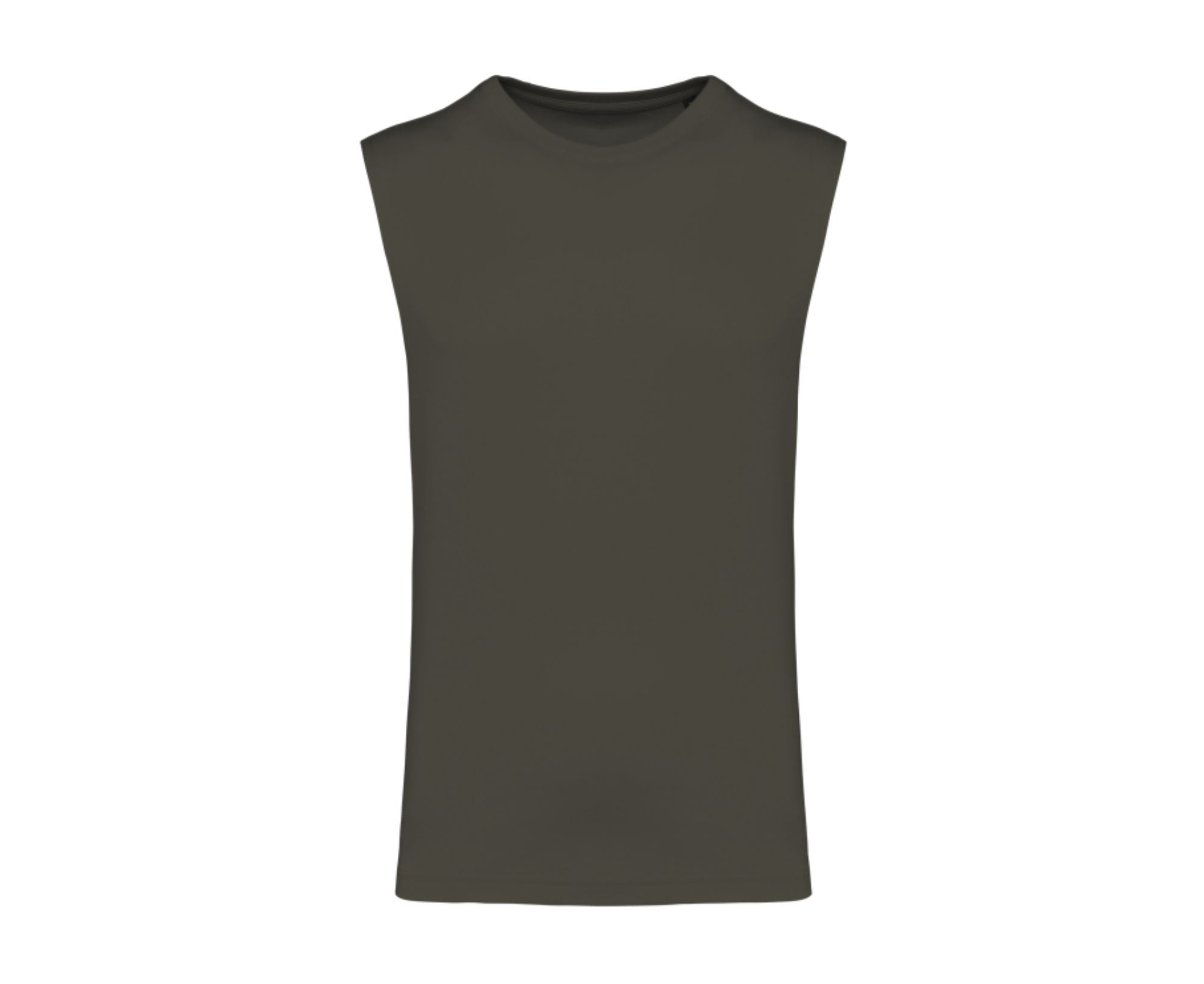 KA3022IC | Eco-Friendly Mens Tank Top Dark Khaki