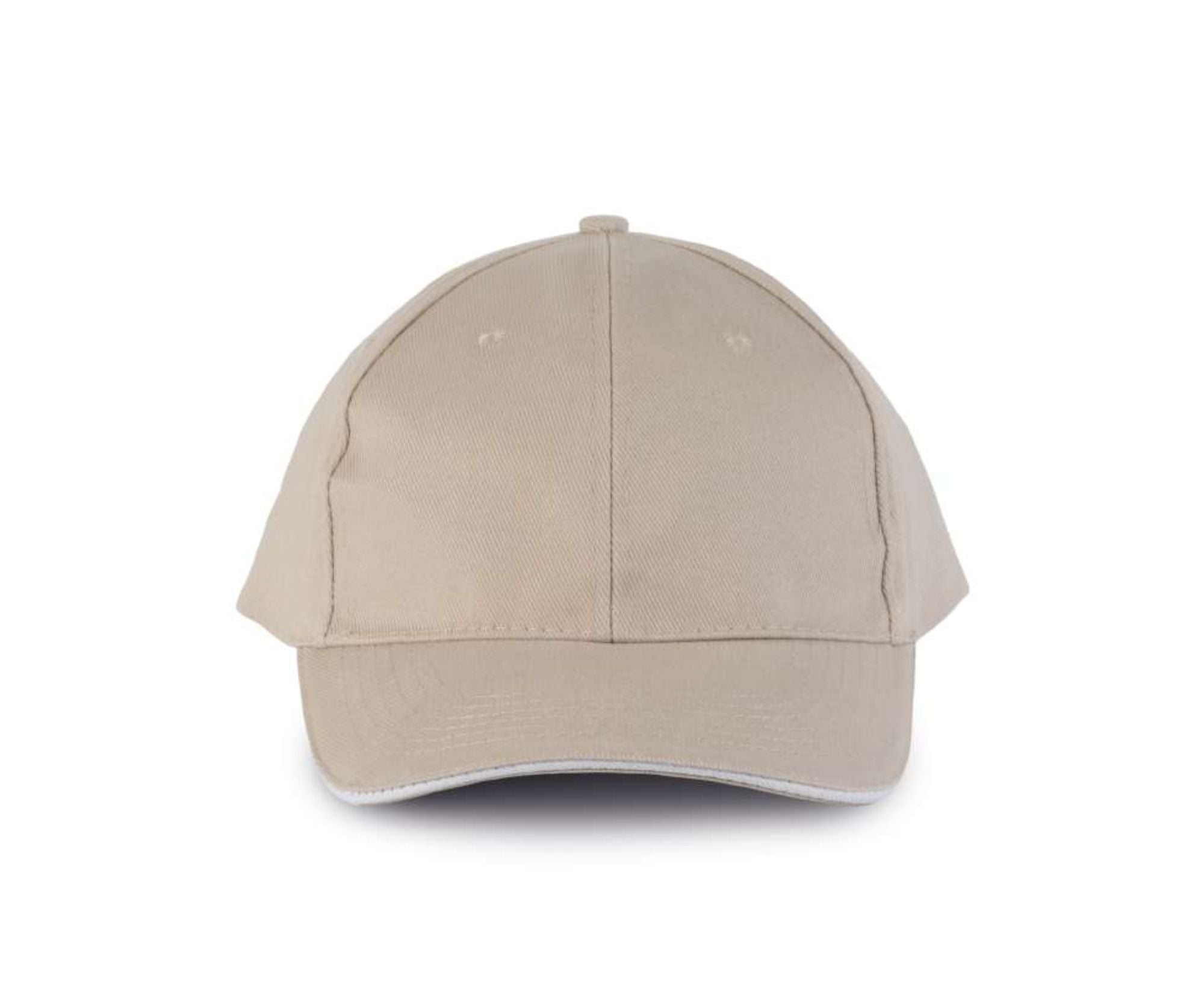 KP011 | 6 Panels Orlando Cap Beige | White