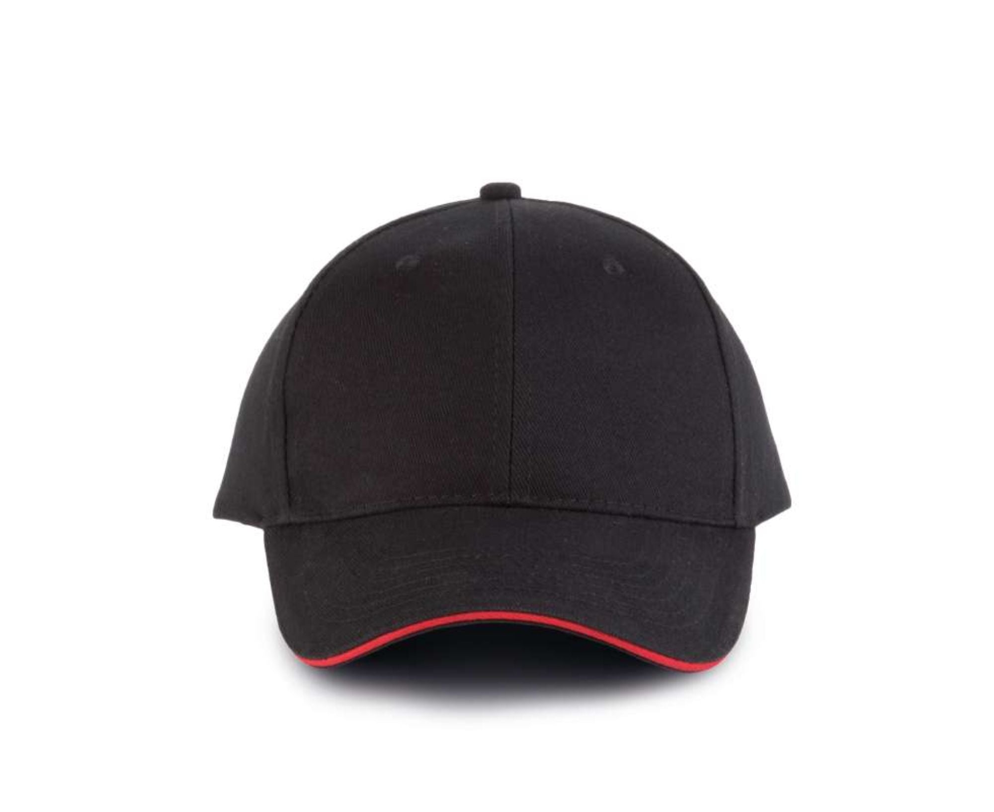 KP011 | 6 Panels Orlando Cap Black | Red