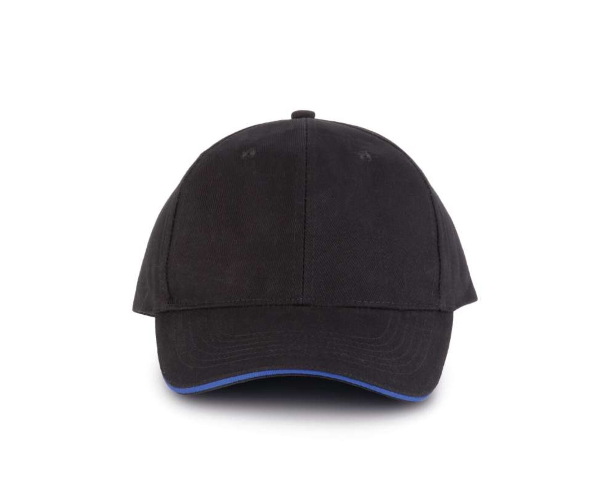 KP011 | 6 Panels Orlando Cap Black | Royal Blue