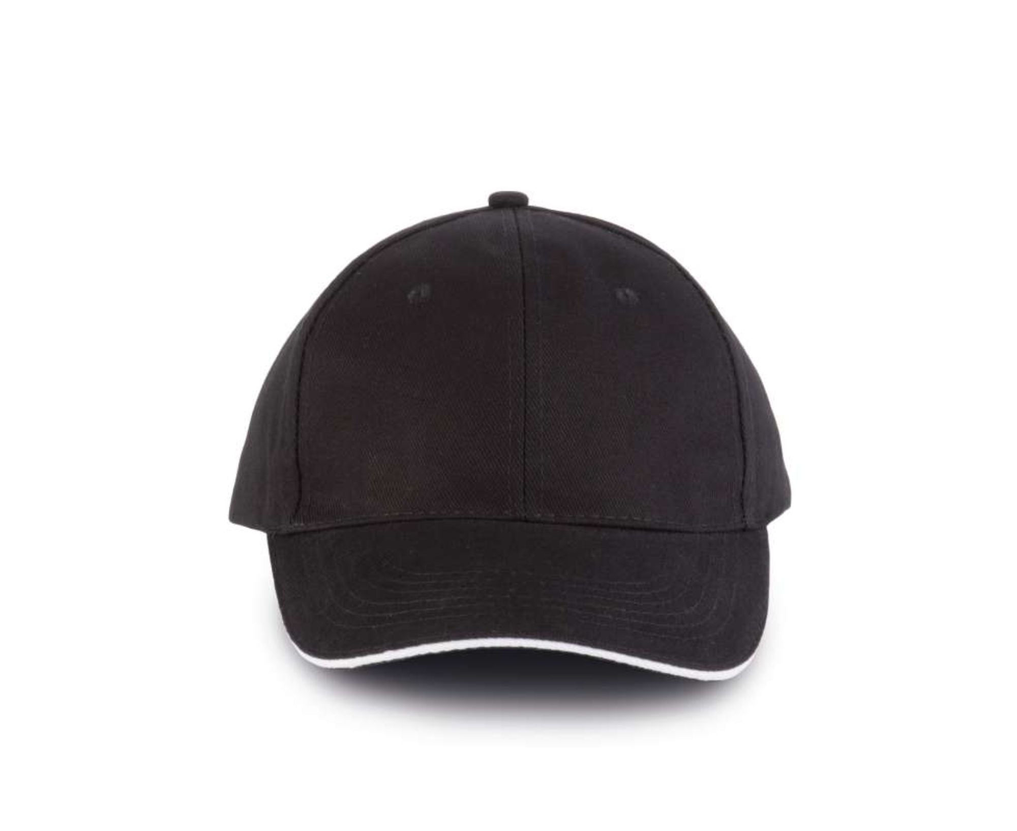 KP011 | 6 Panels Orlando Cap Black | White