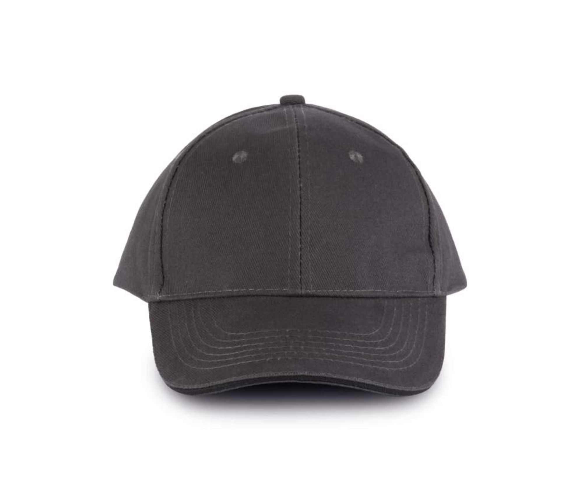 KP011 | 6 Panels Orlando Cap Dark Grey | Black