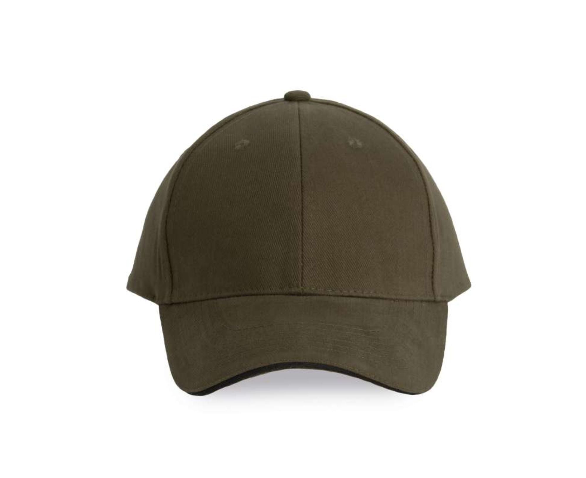 KP011 | 6 Panels Orlando Cap Dark Khaki | Dark Grey