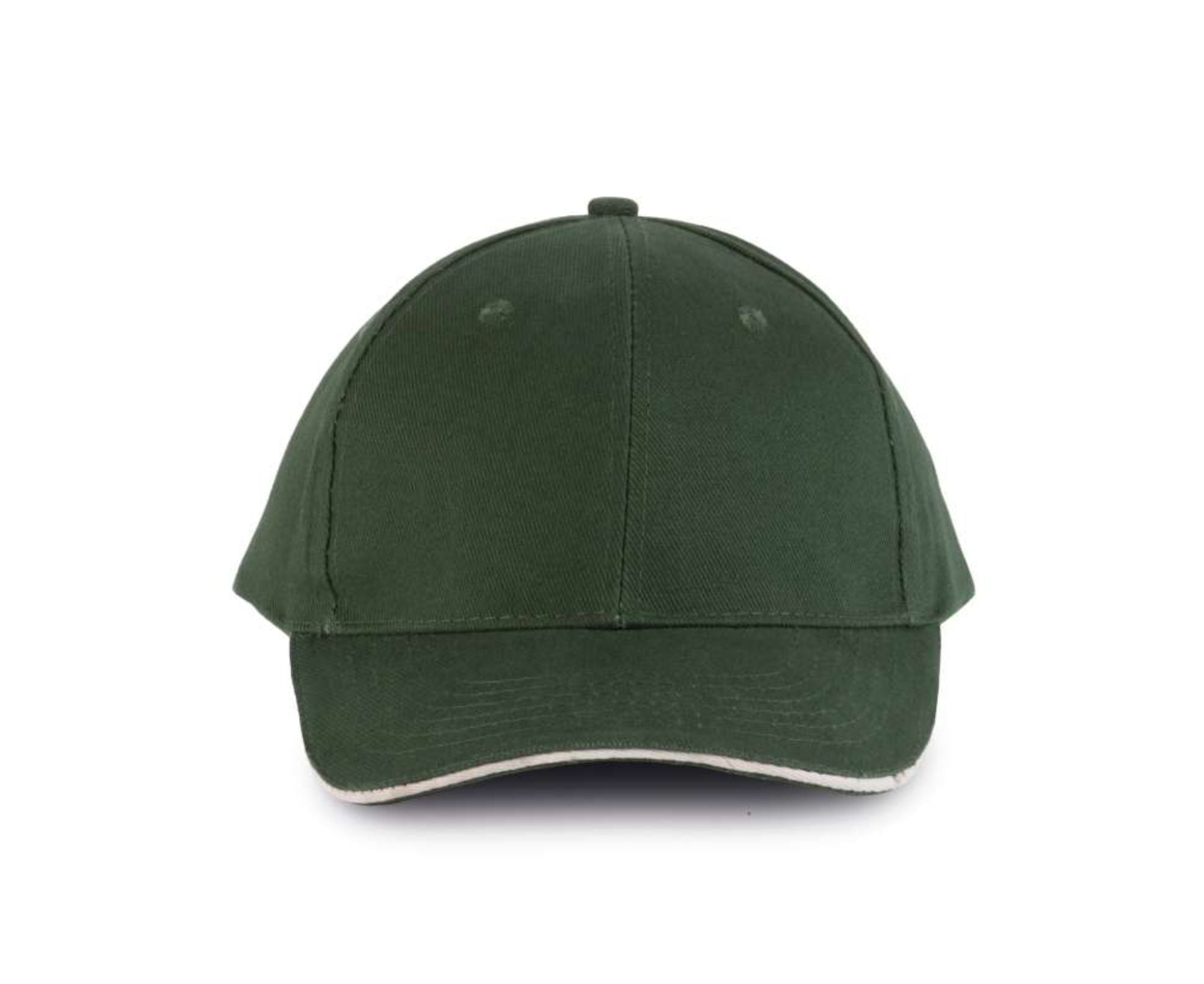 KP011 | 6 Panels Orlando Cap Forest Green | Beige