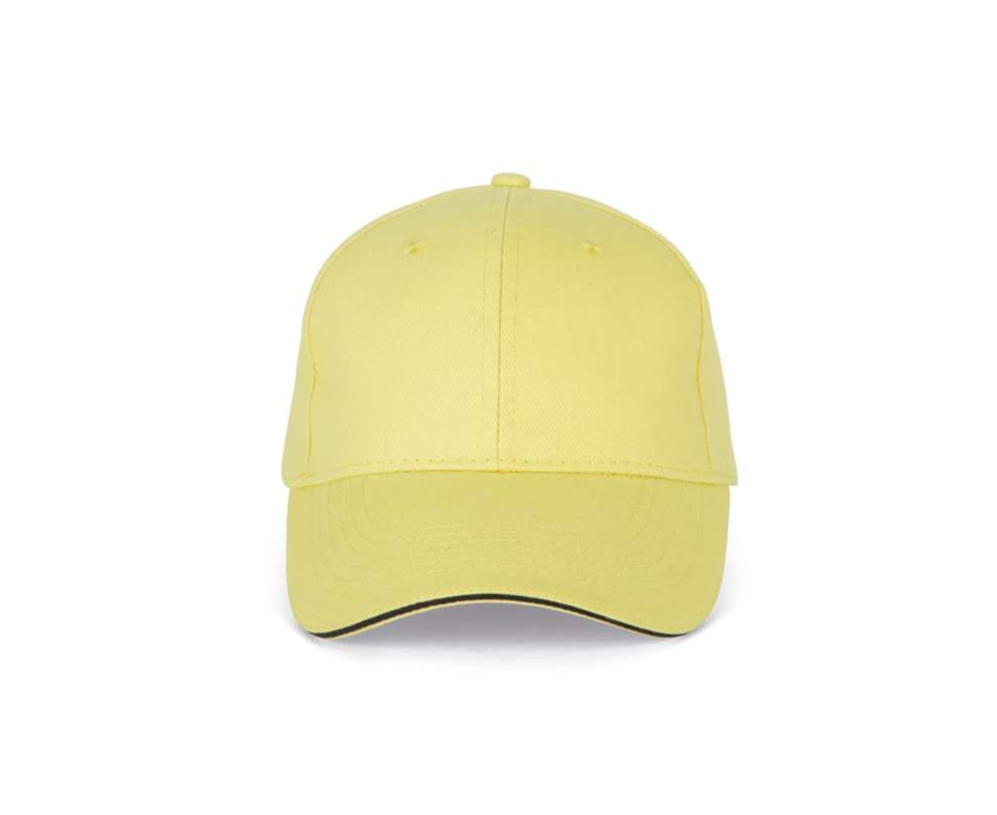KP011 | 6 Panels Orlando Cap Lemon Yellow | Dark Grey