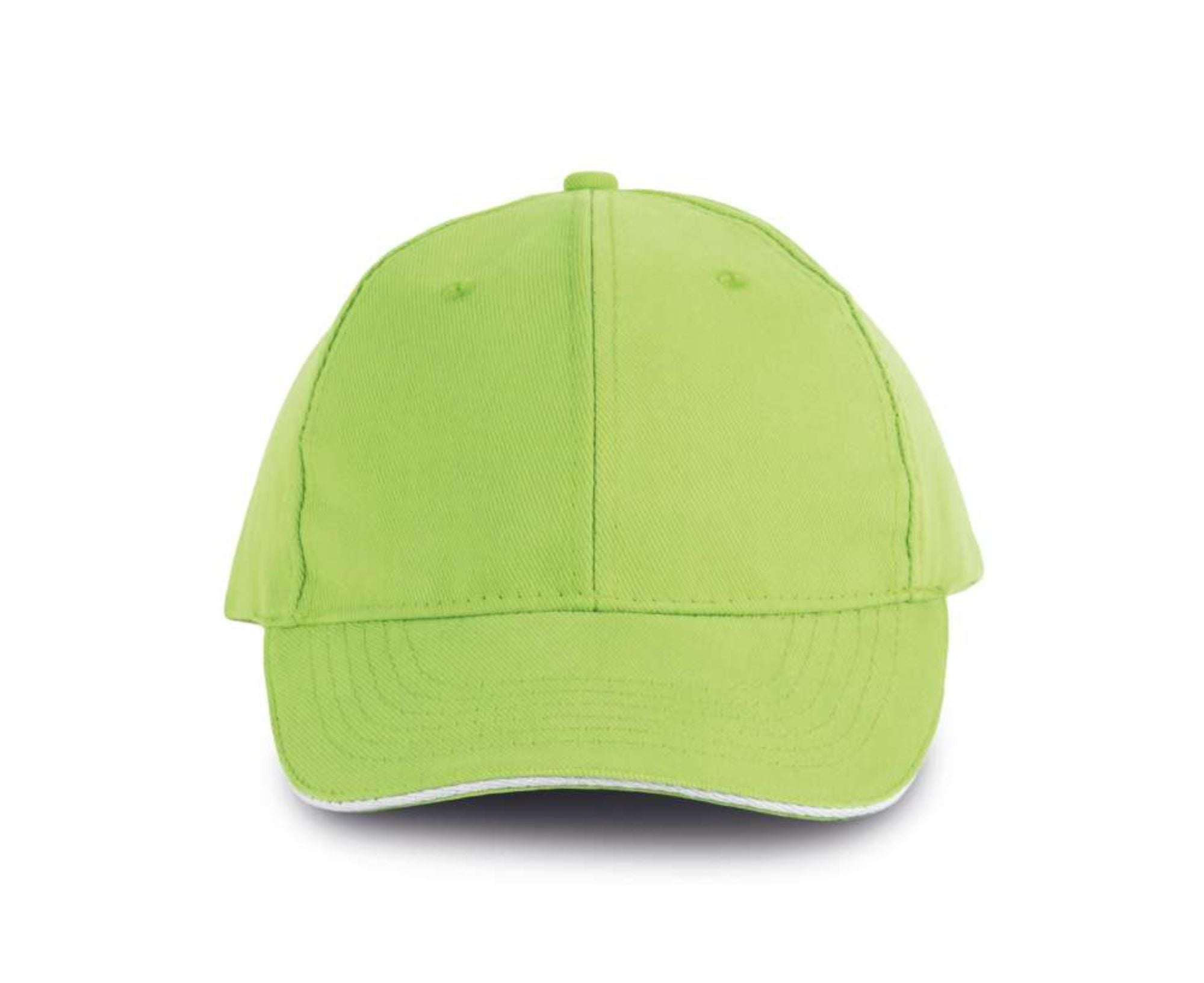 KP011 | 6 Panels Orlando Cap Lime | White