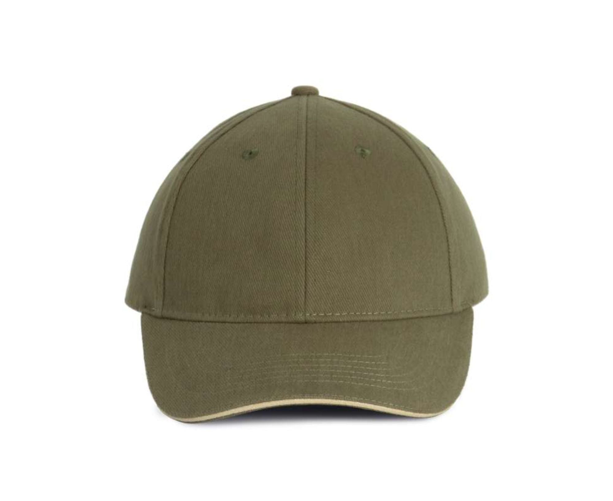 KP011 | 6 Panels Orlando Cap Olive Green | Beige