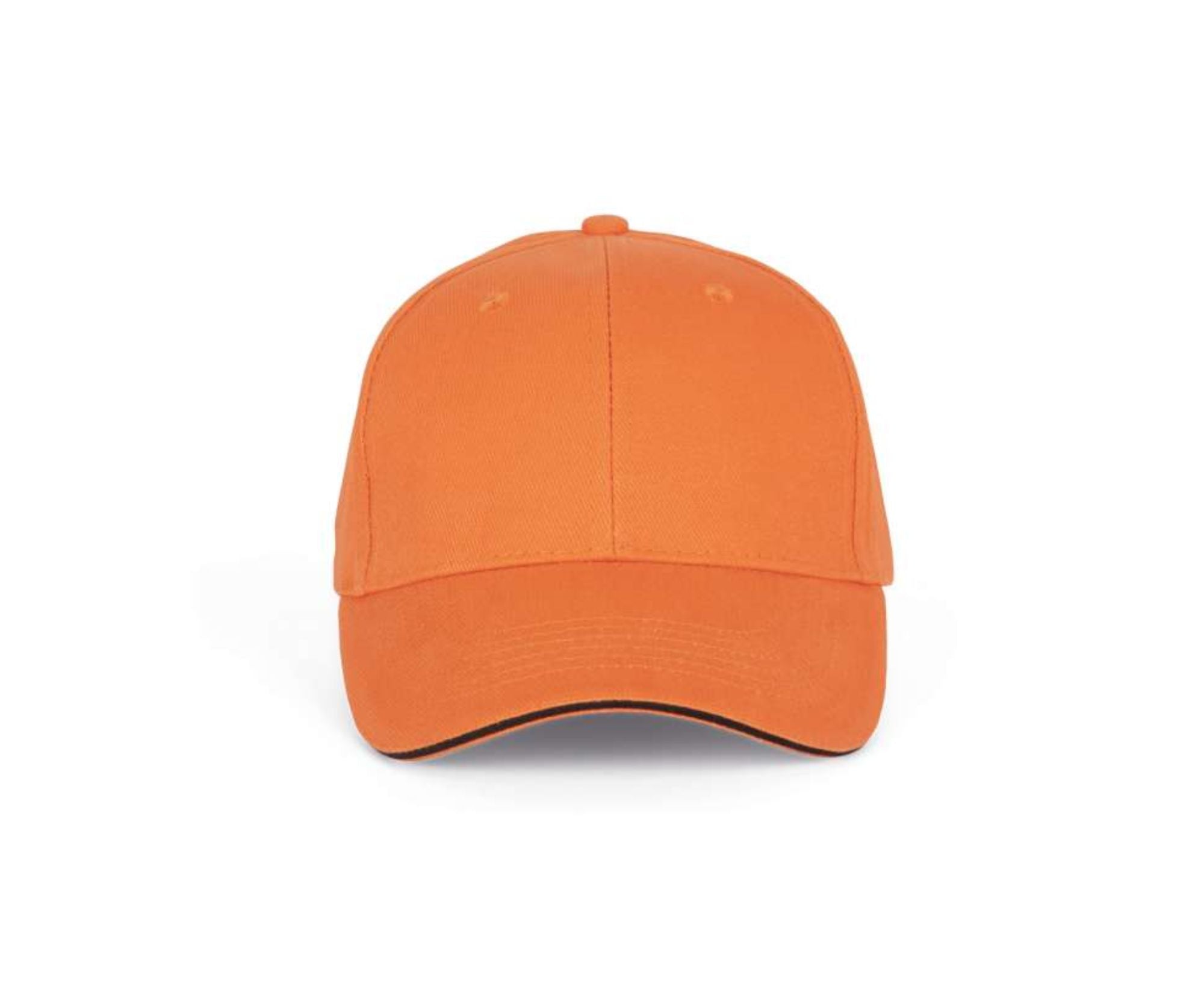 KP011 | 6 Panels Orlando Cap Orange Zest | Dark Grey