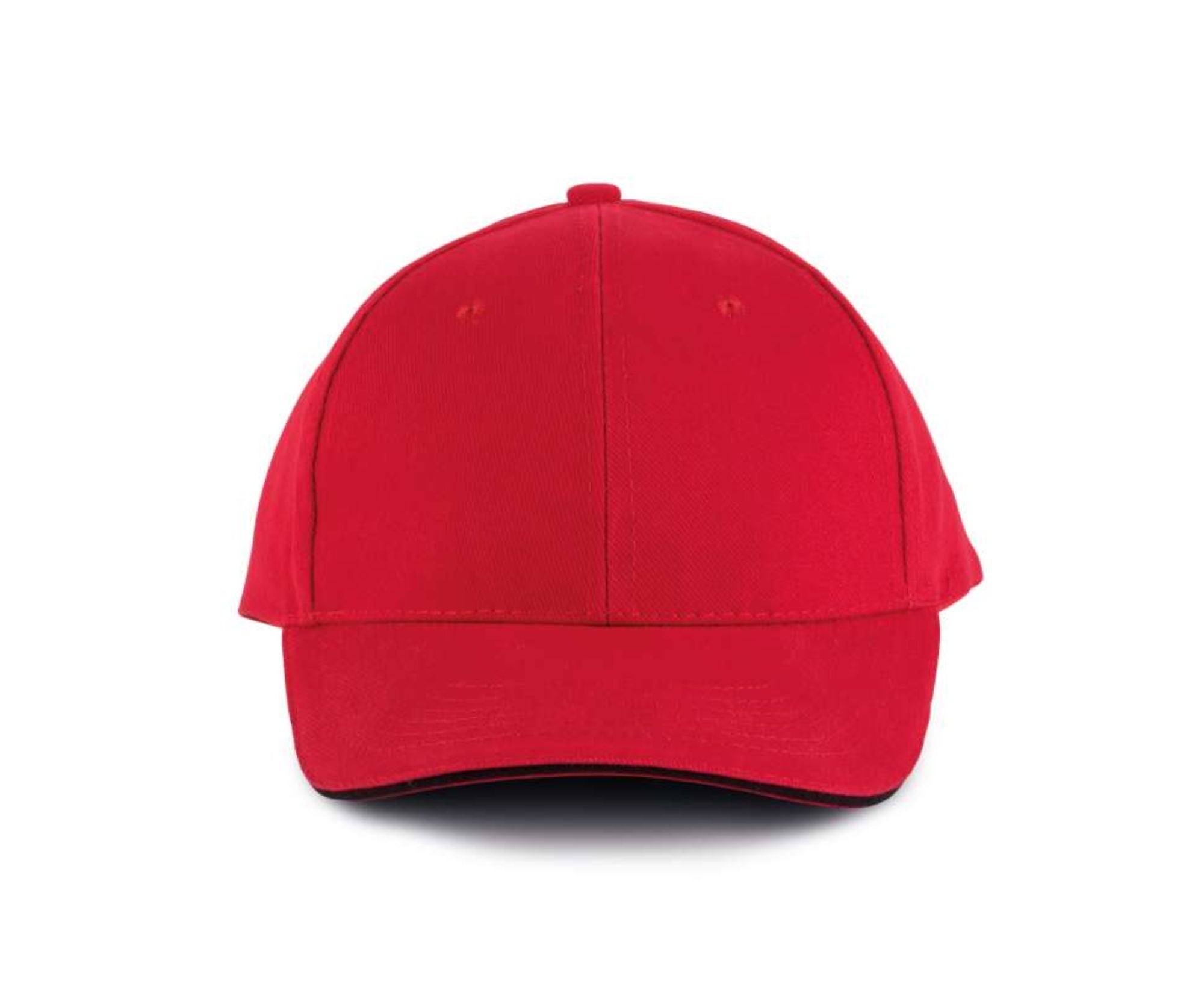 KP011 | 6 Panels Orlando Cap Red | Black