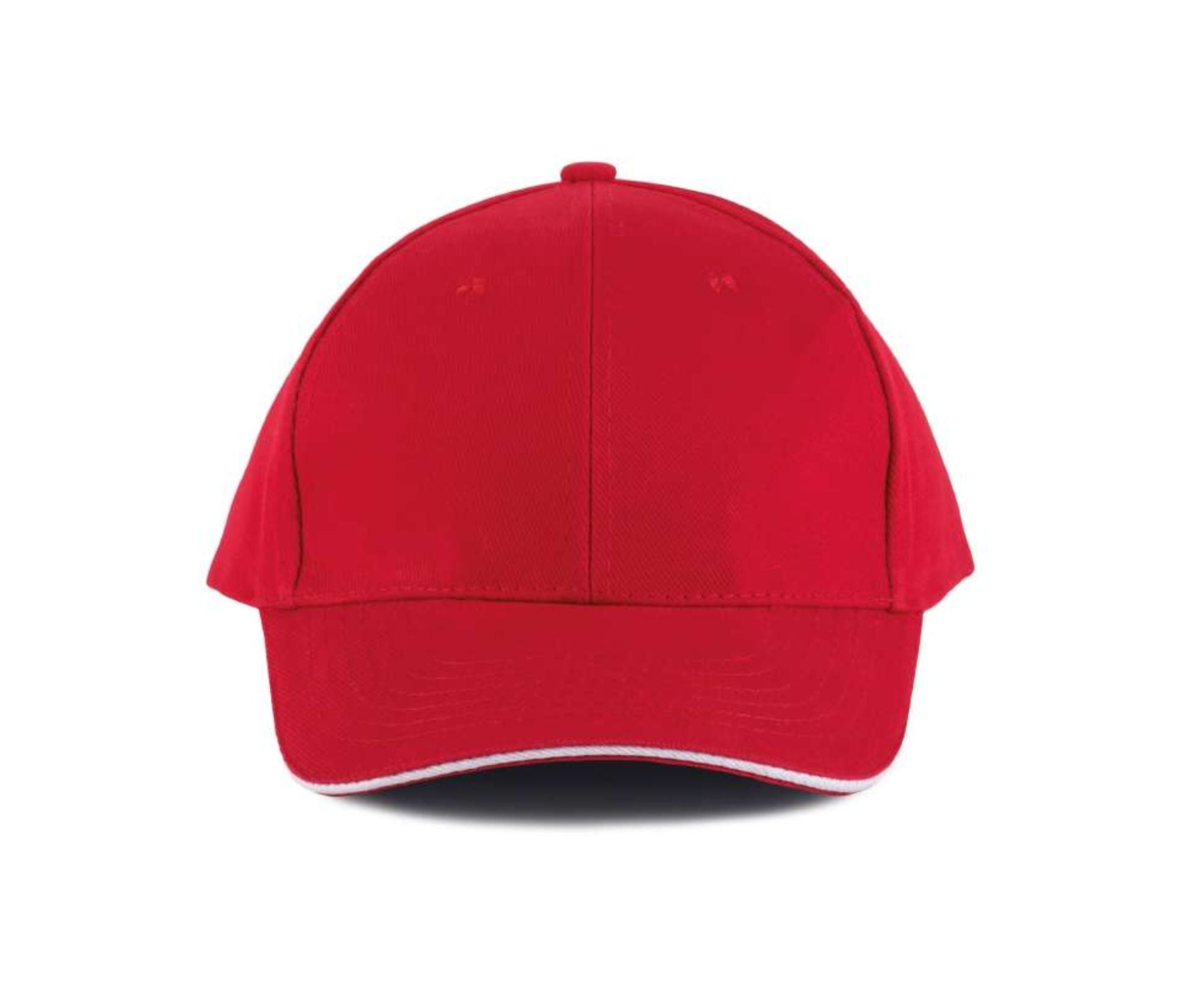 KP011 | 6 Panels Orlando Cap Red | White