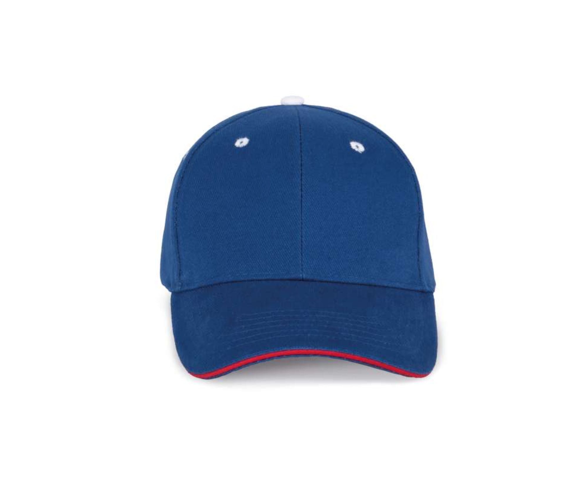 KP011 | 6 Panels Orlando Cap Royal Blue | Red | White