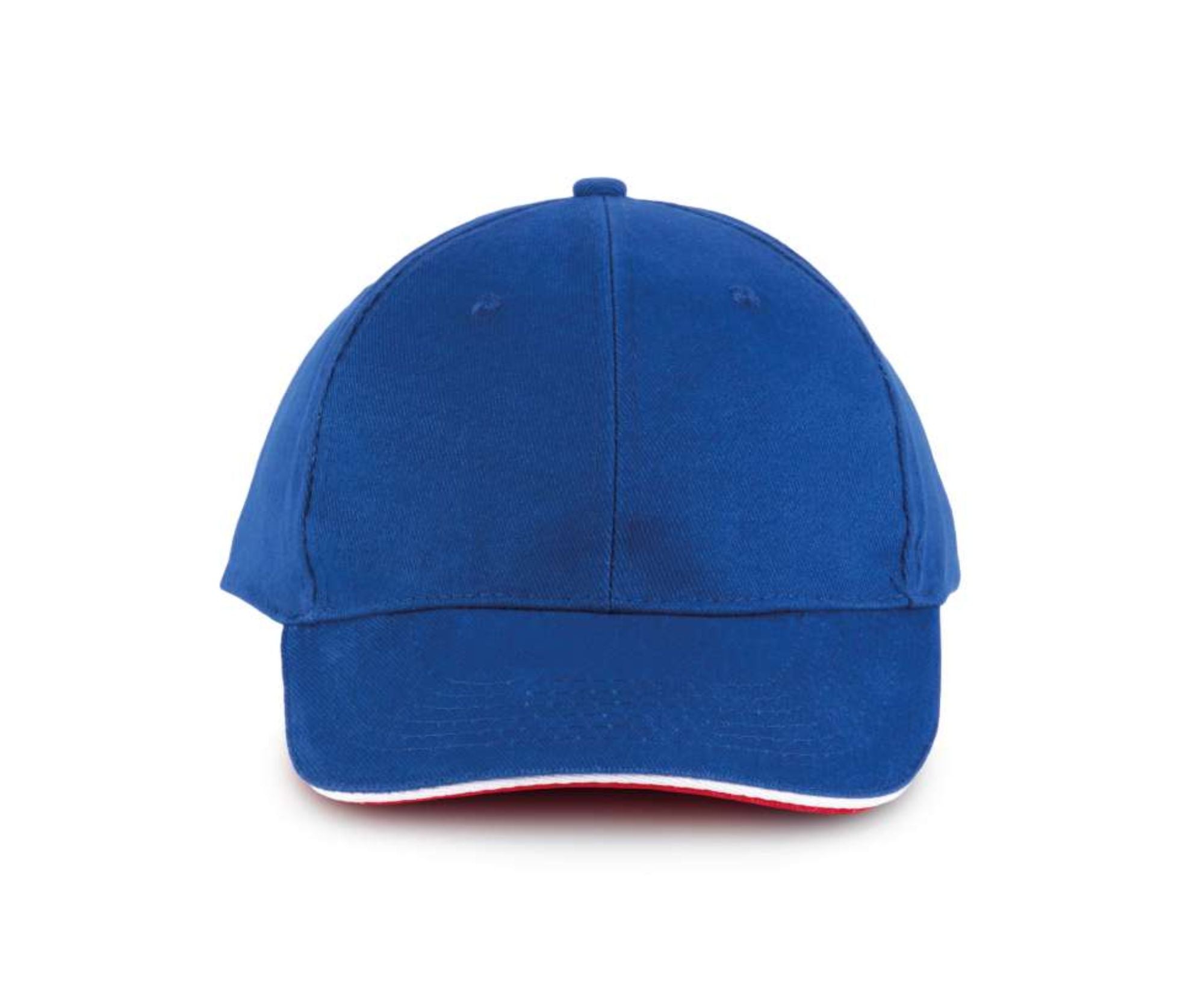 KP011 | 6 Panels Orlando Cap Royal Blue | White | Red