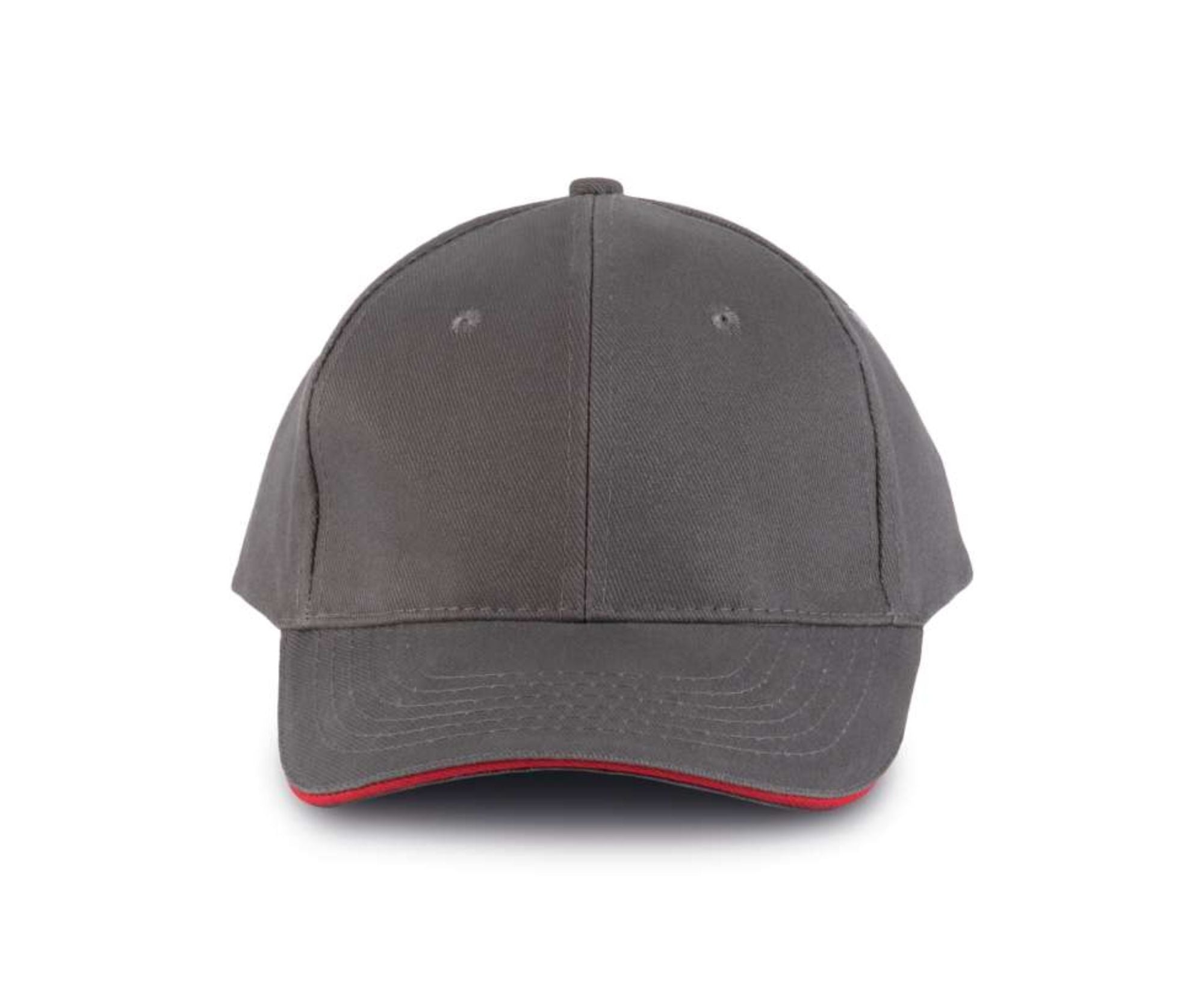 KP011 | 6 Panels Orlando Cap Slate Grey | Red