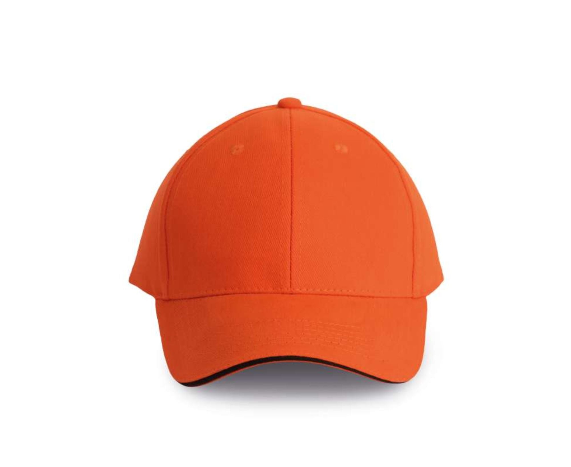 KP011 | 6 Panels Orlando Cap Spicy Orange | Dark Grey