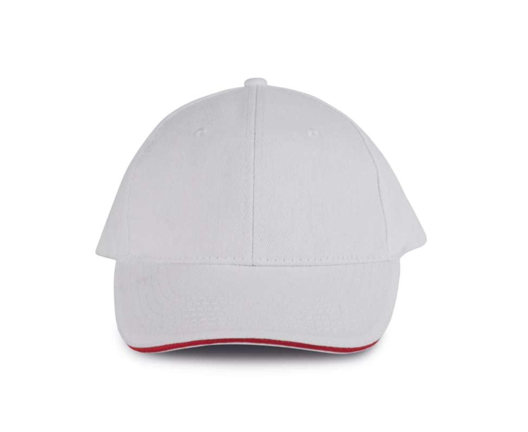 KP011 | 6 Panels Orlando Cap White | Red
