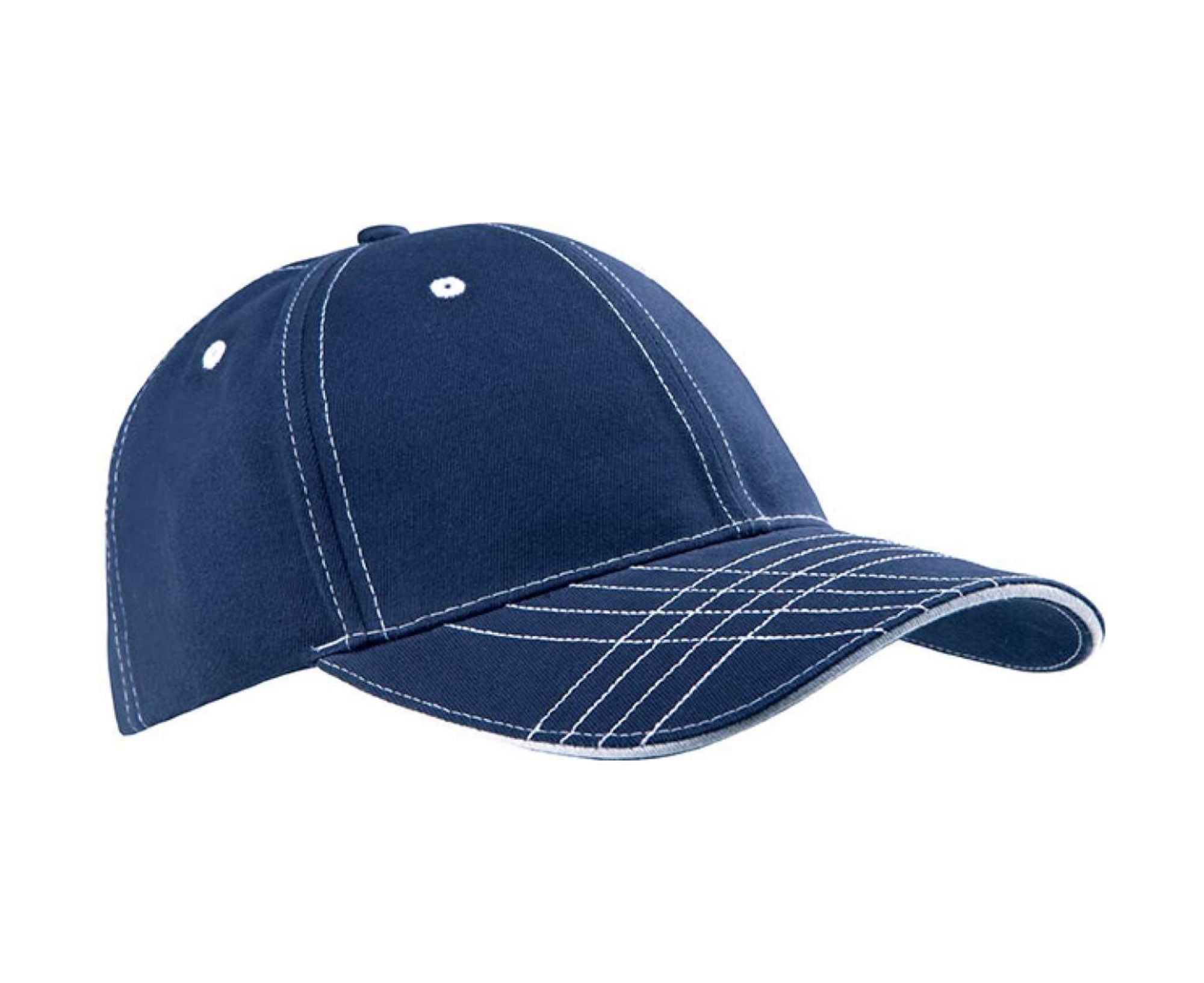 KP109 | 6 Panels Fashion Cap Navy | White