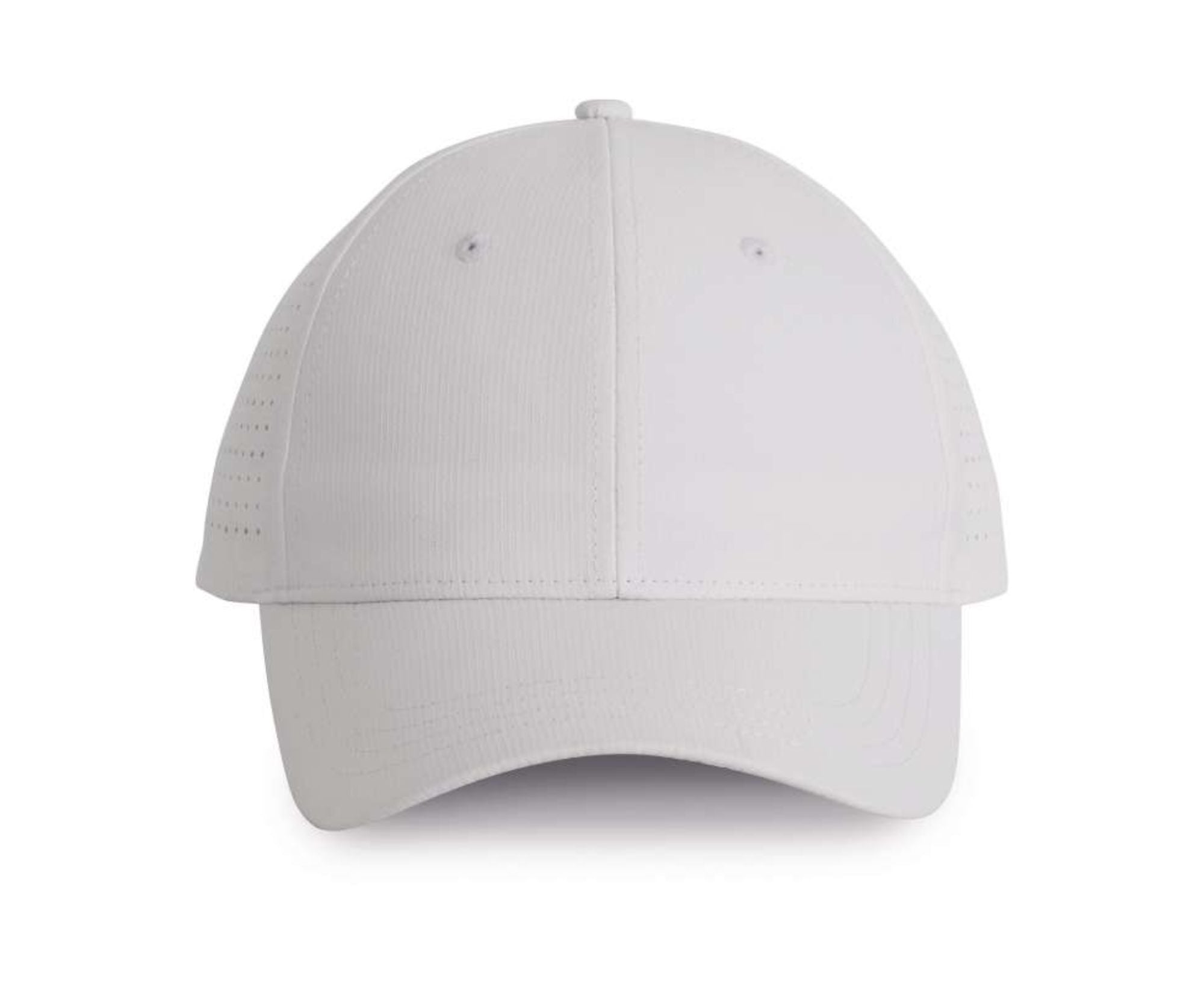 KP118 | Perforated 6 Panels Cap White