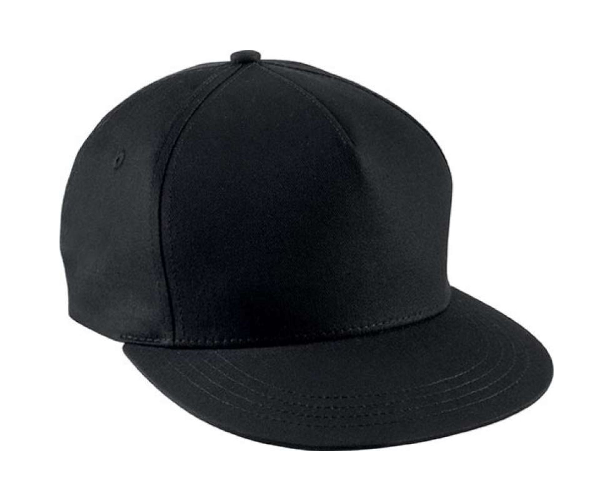 KP139 | 5 Panels Snapback Cap Black