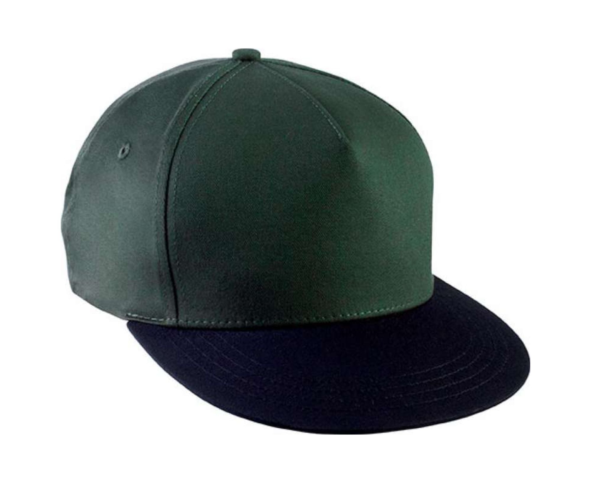 KP139 | 5 Panels Snapback Cap Forest Green | Black