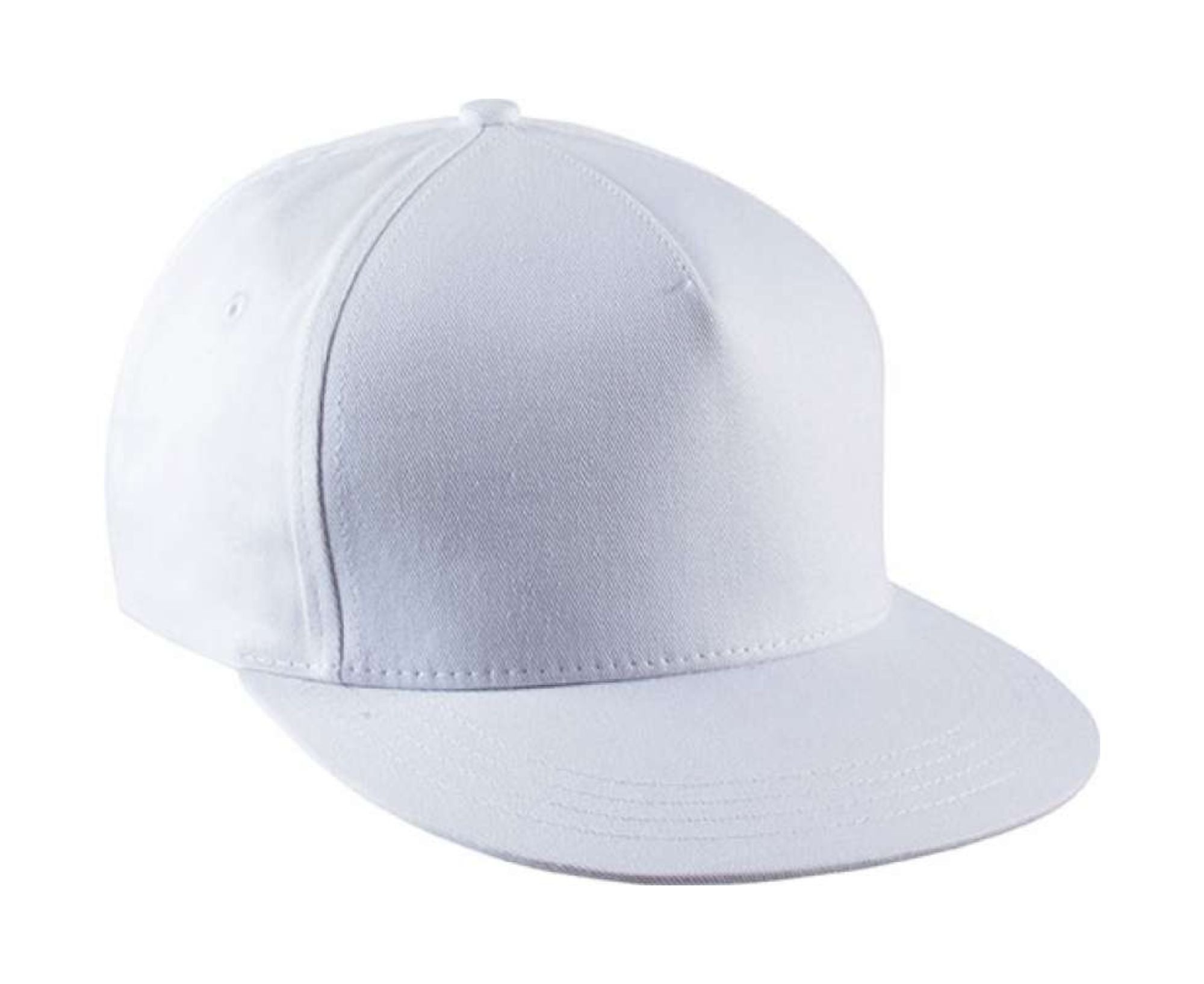 KP139 | 5 Panels Snapback Cap White