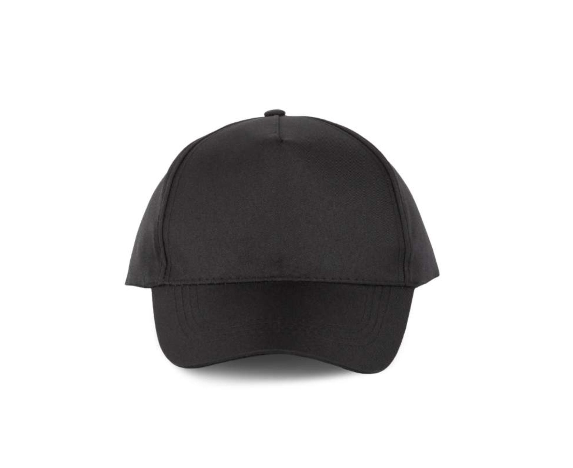 KP157 | 5 Panels Polyester Cap Black