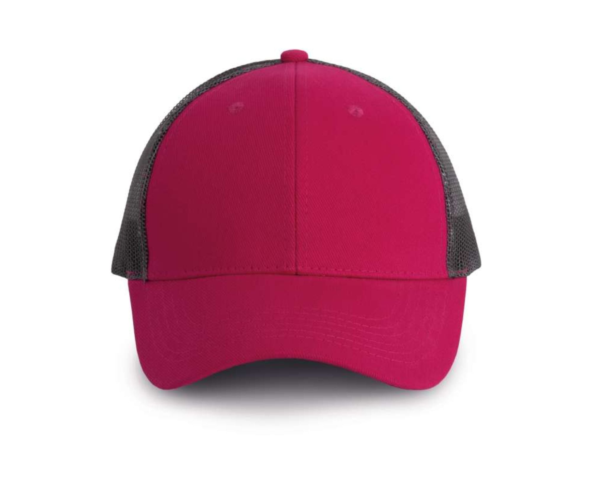 KP158 | 6 Panels Trucker Cap Fuchsia | Dark Grey
