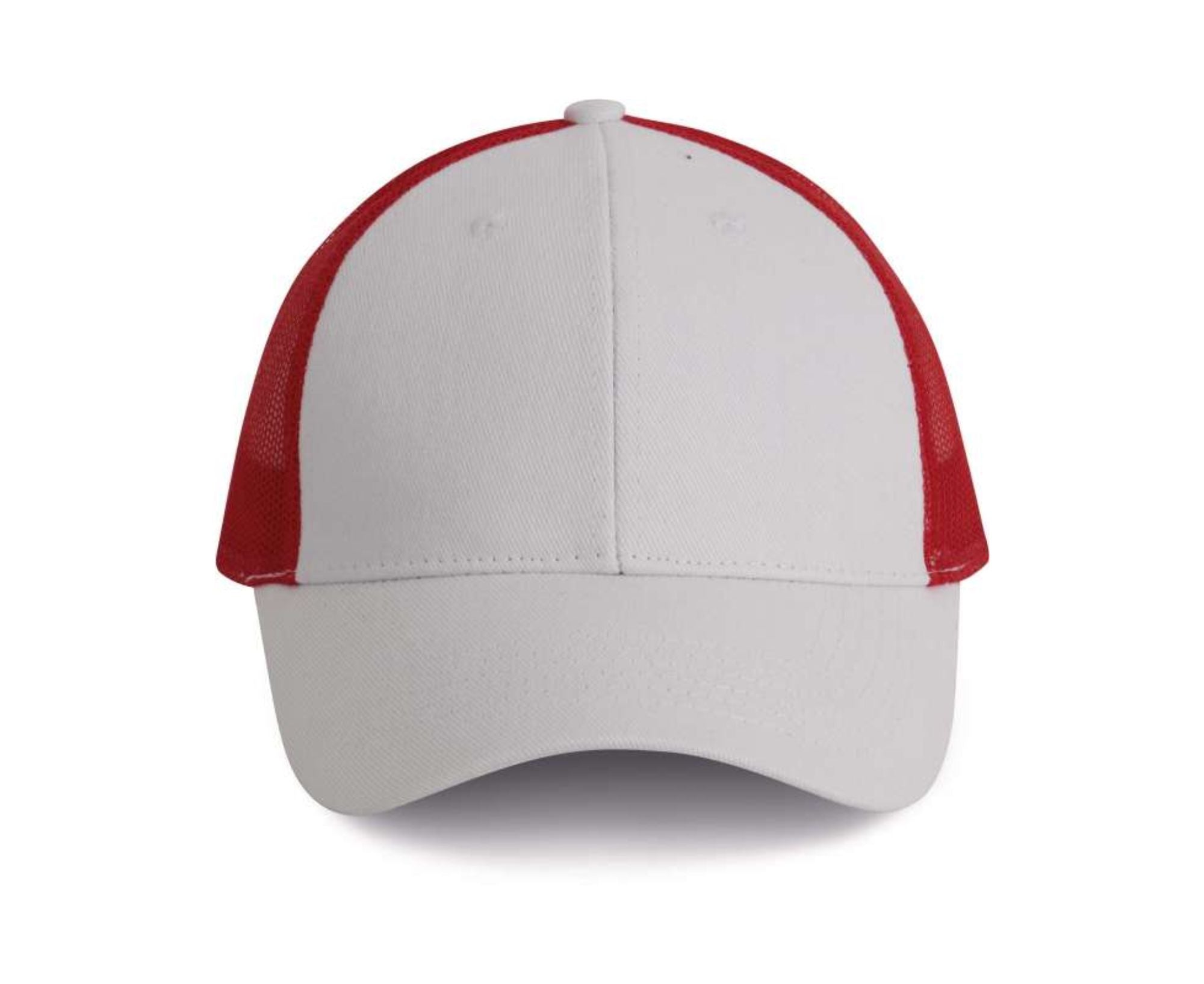 KP158 | 6 Panels Trucker Cap White | Red