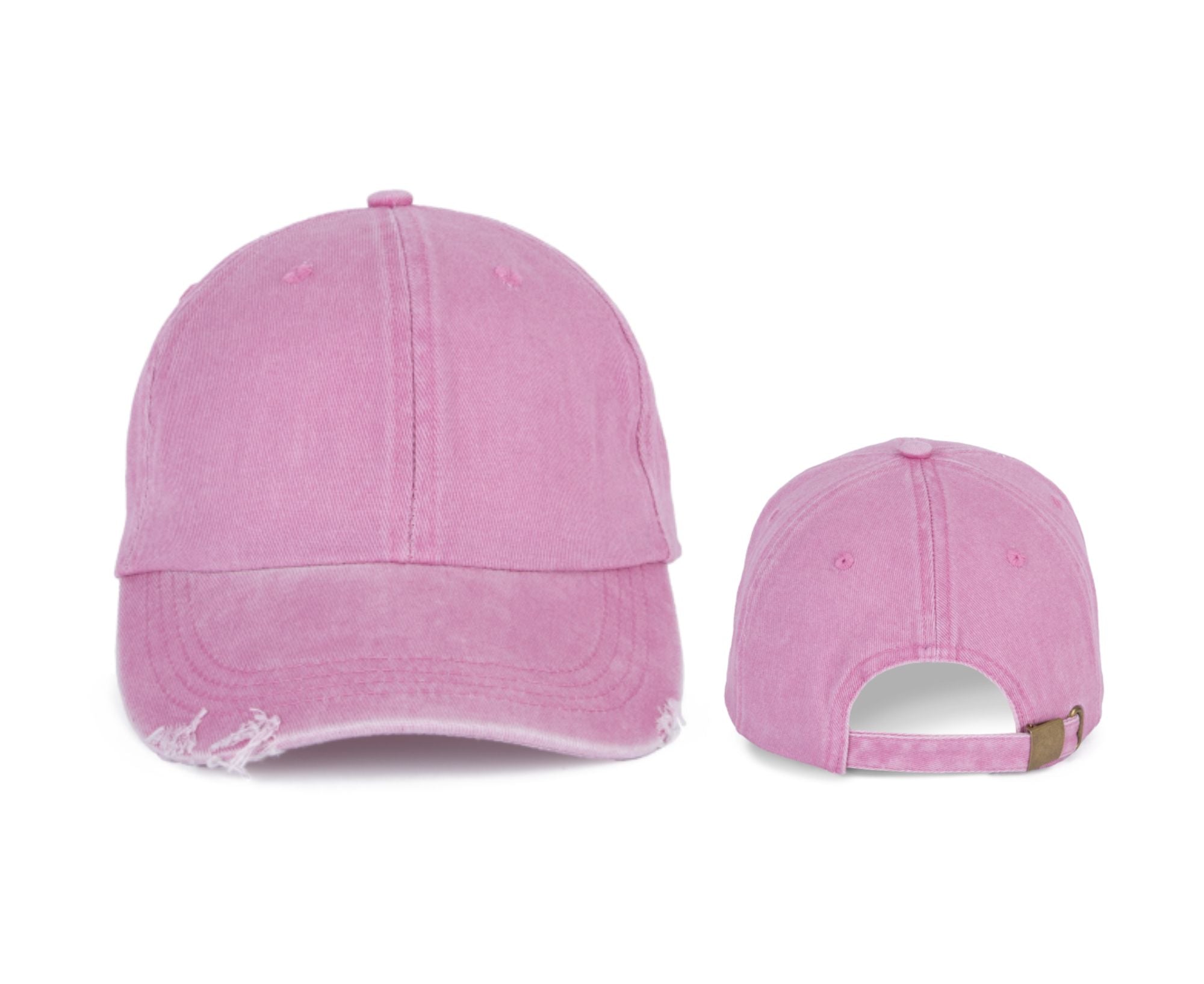 KP235 | Destroyed Washed Cap Washed Dark Pink