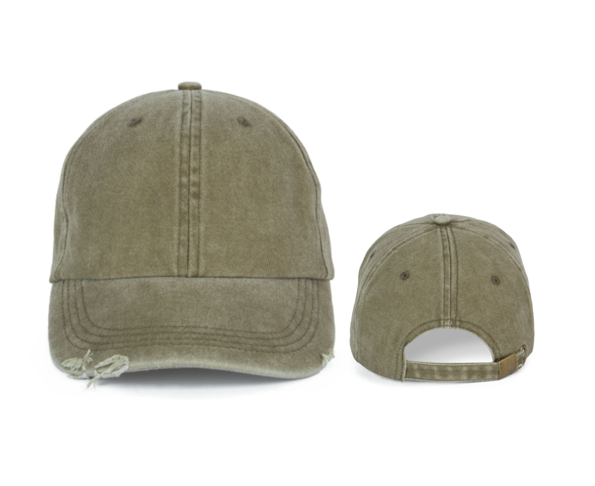 KP235 | Destroyed Washed Cap Washed Ivy Green