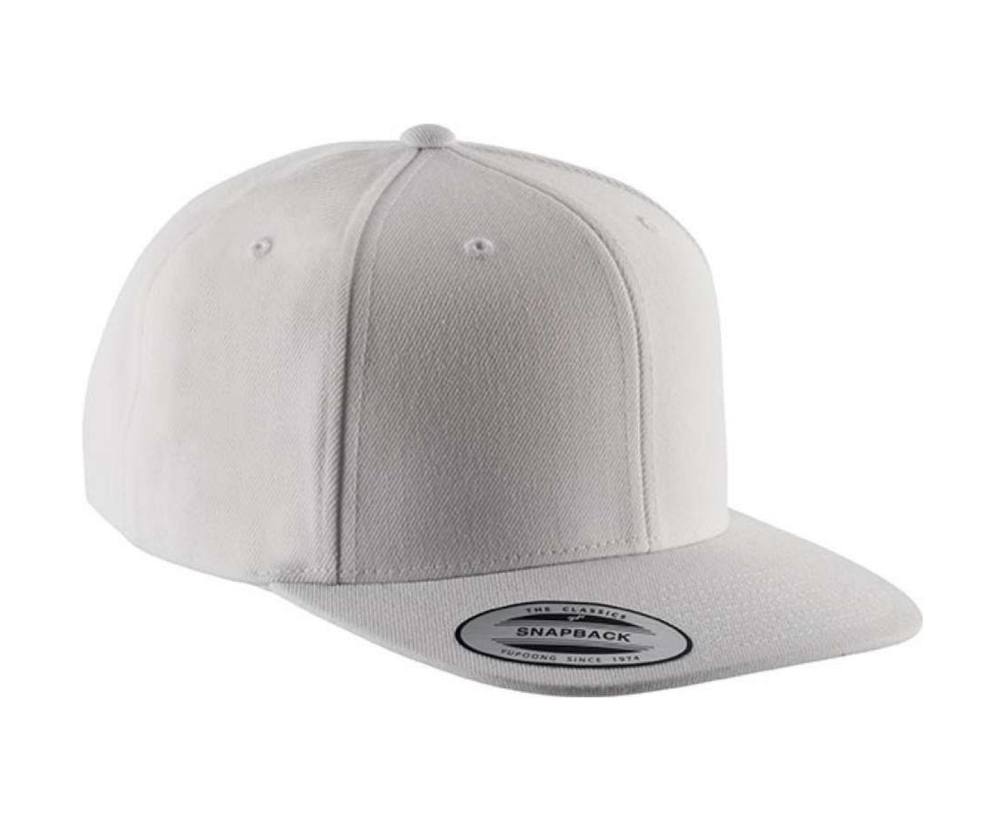 KP910 | Flat Peak Cap 6 Panels White | White
