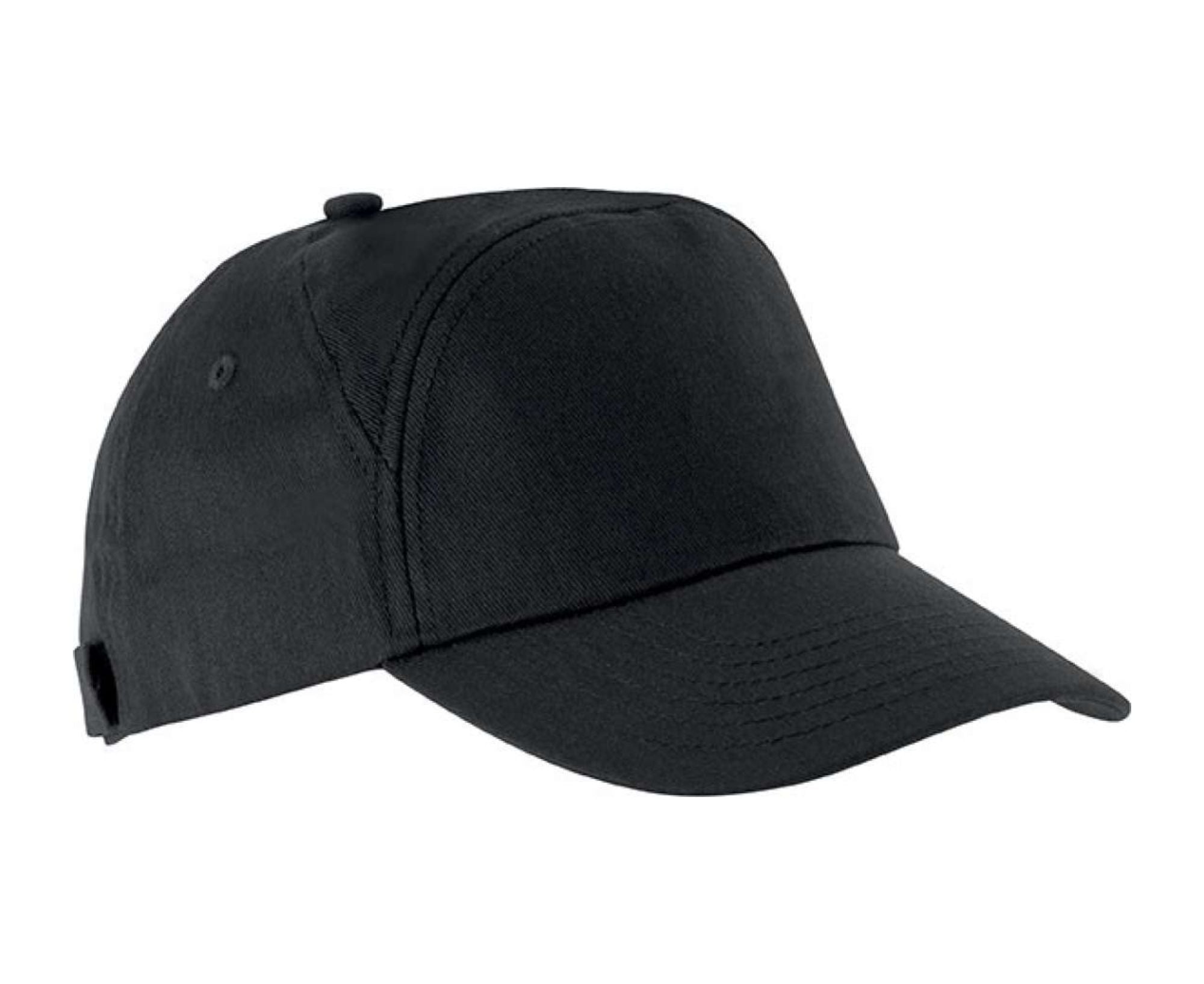 KP013 | Bahia 7-Panel Cotton Cap Black