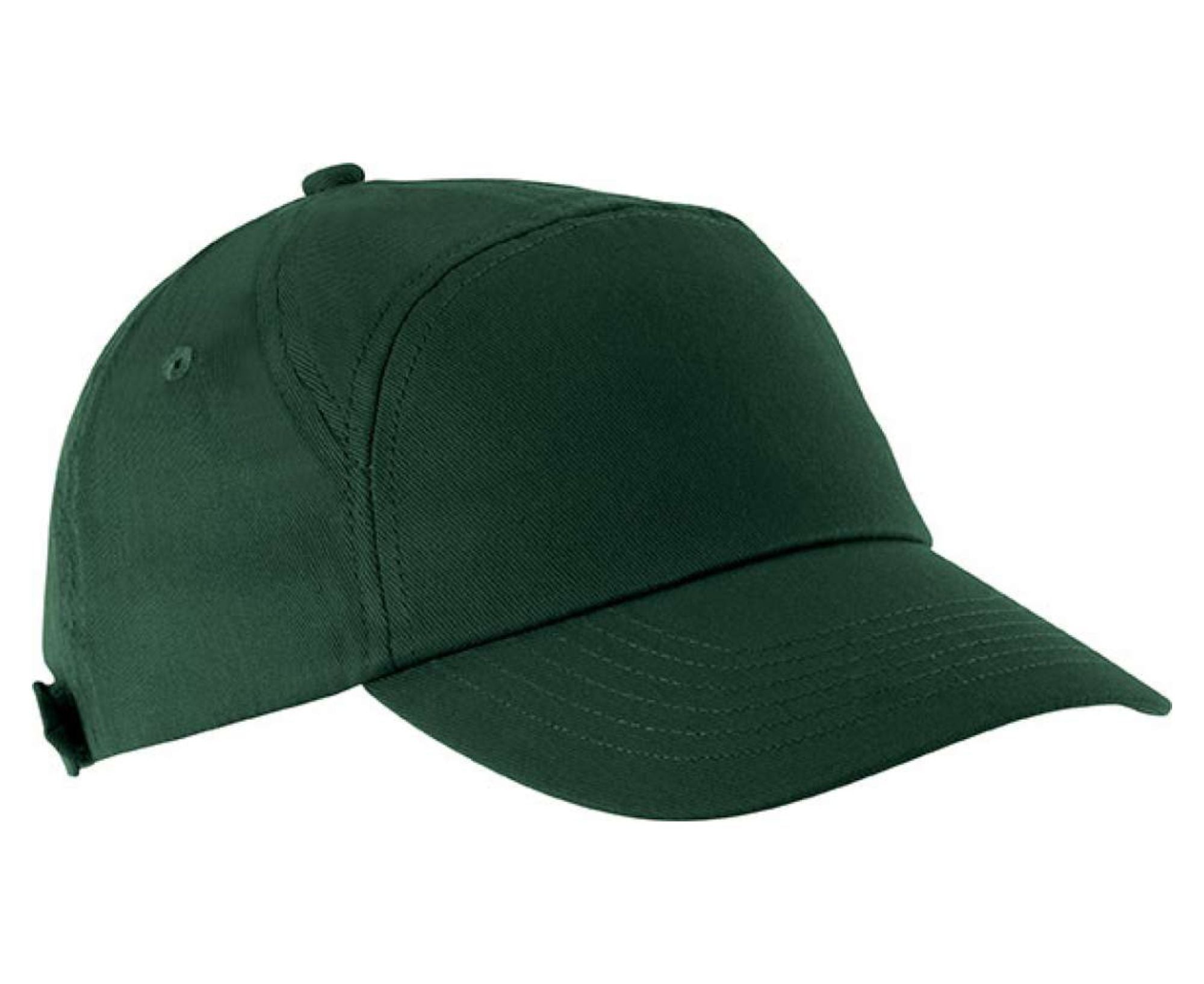 KP013 | Bahia 7-Panel Cotton Cap Forest Green